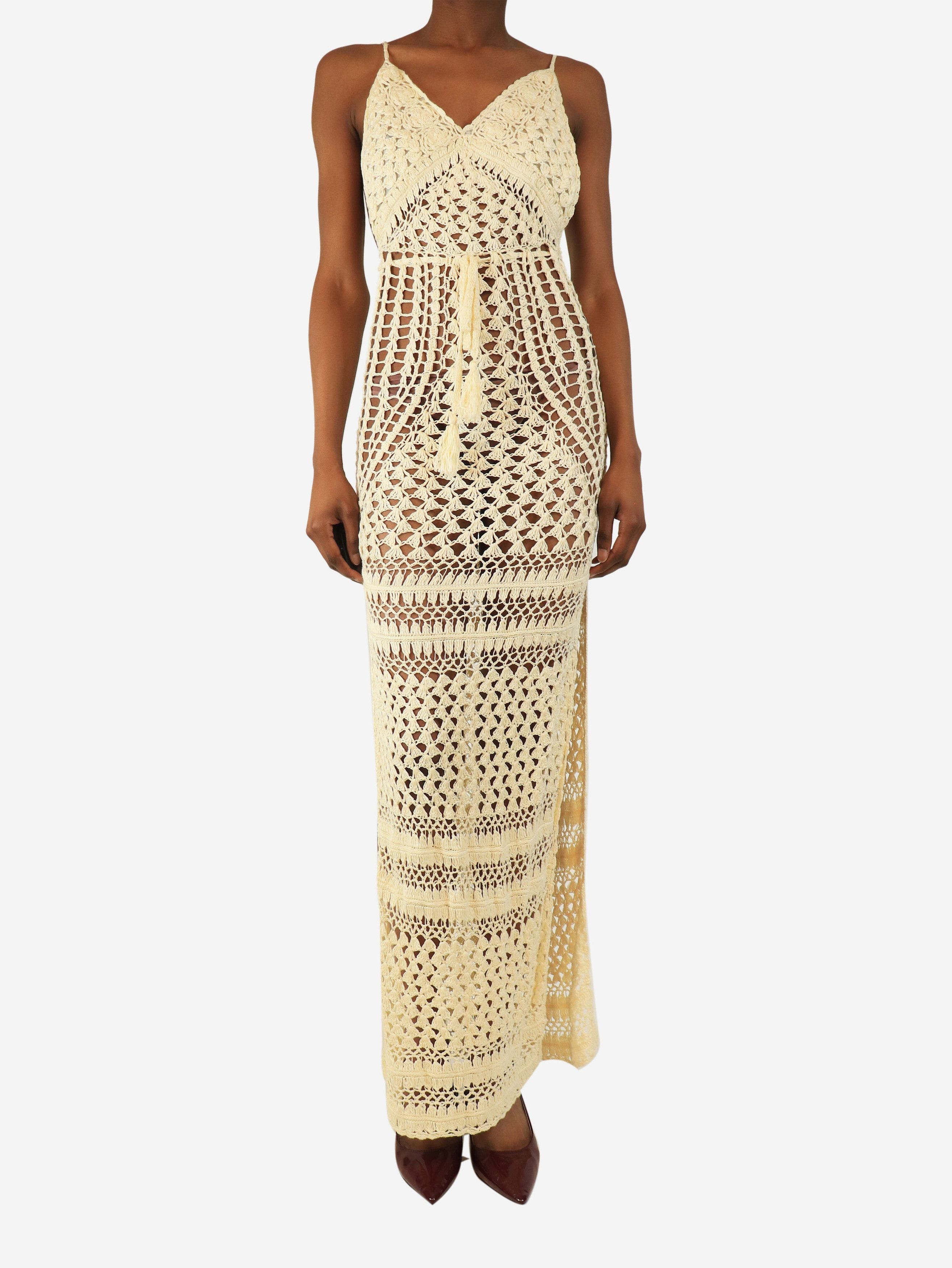 Other Cream crochet maxi dress - XS Size XS / US 0-2 / IT 36-38 - 4 Thumbnail