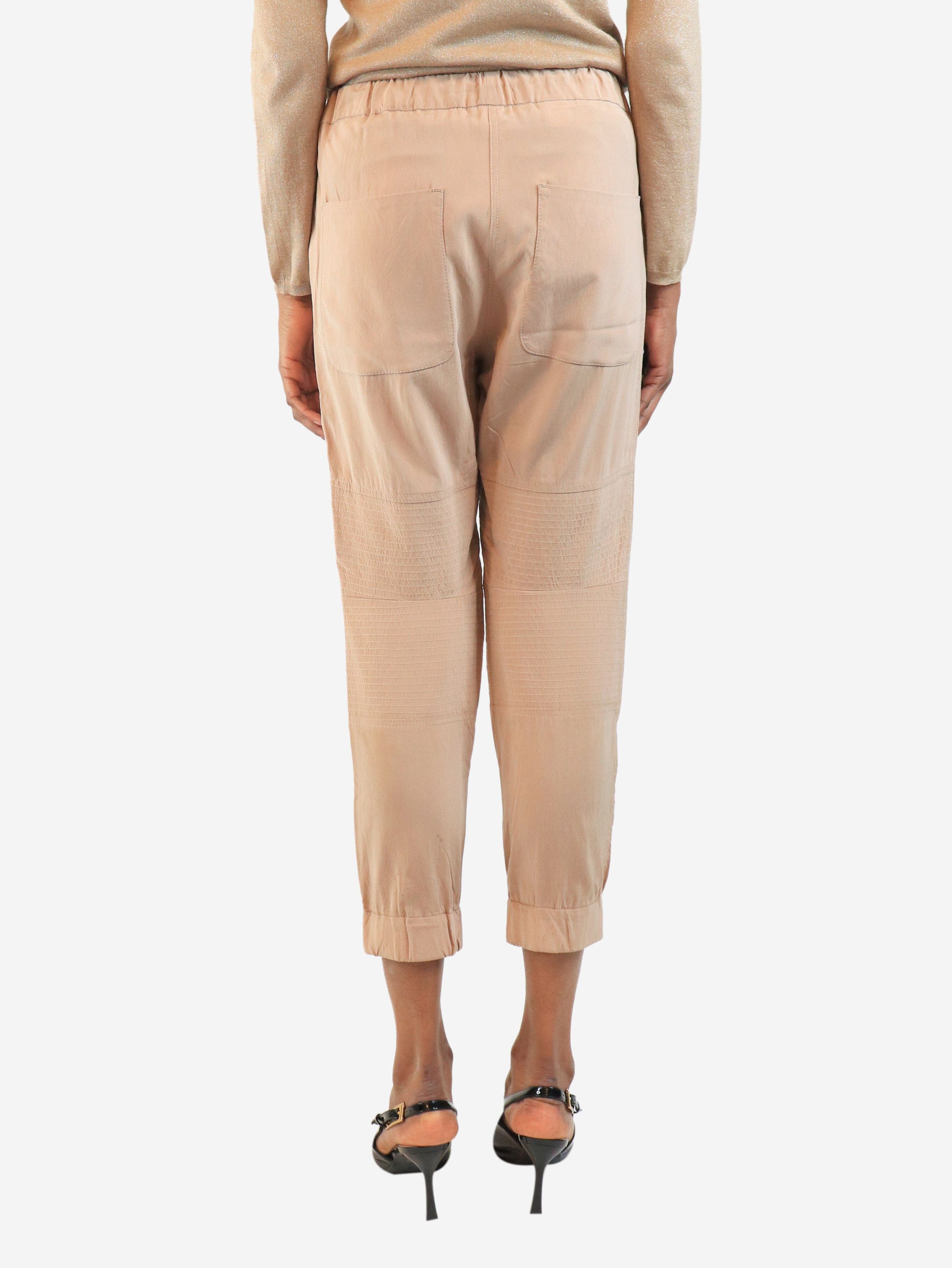 Brunello Cucinelli Blush silk trousers - UK 6 Size 26" / US 2 / IT 38 - 4 Thumbnail