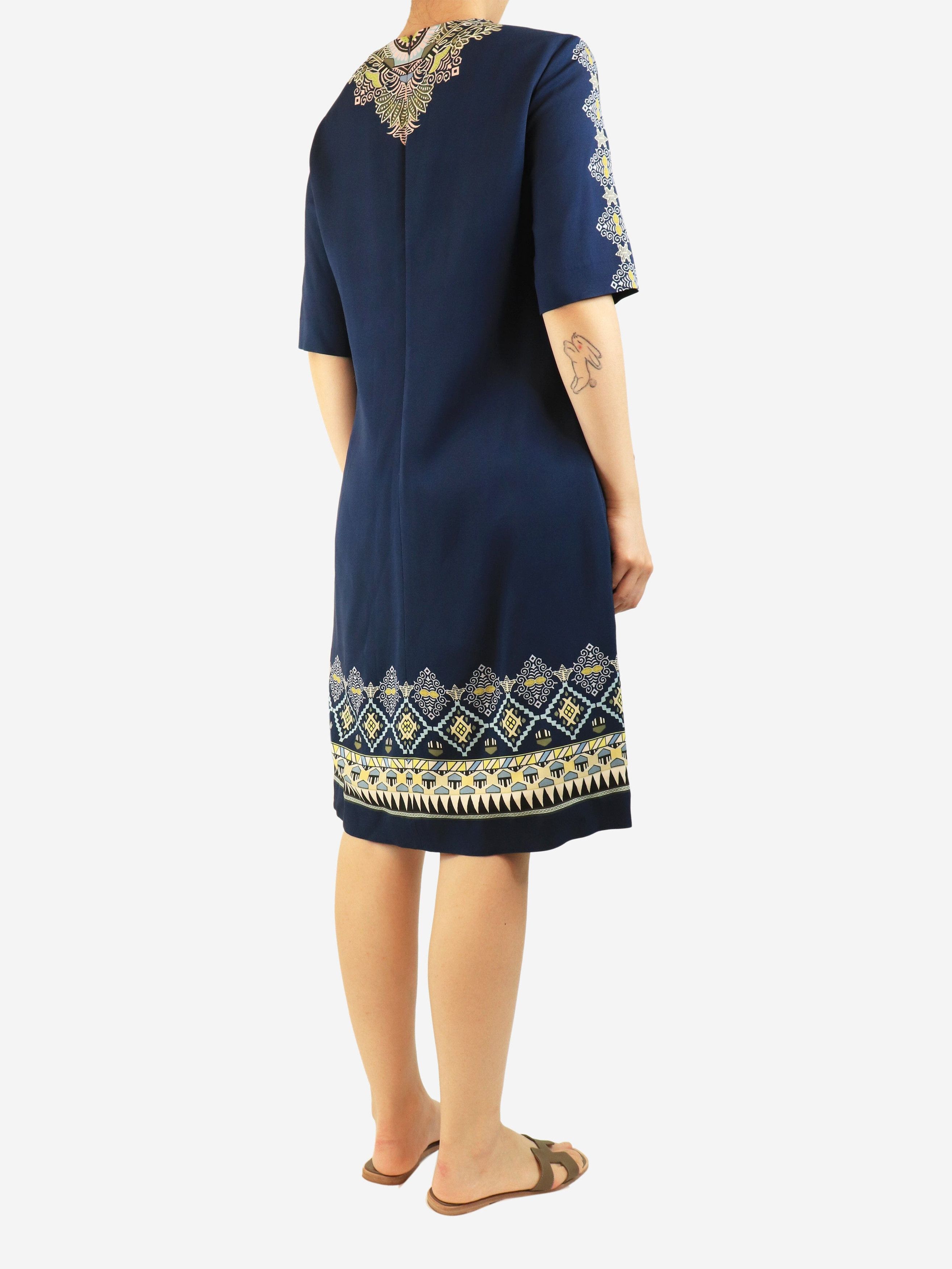 Etro Blue printed midi dress - UK 12 Size M / US 6-8 / IT 42-44 - 3 Thumbnail