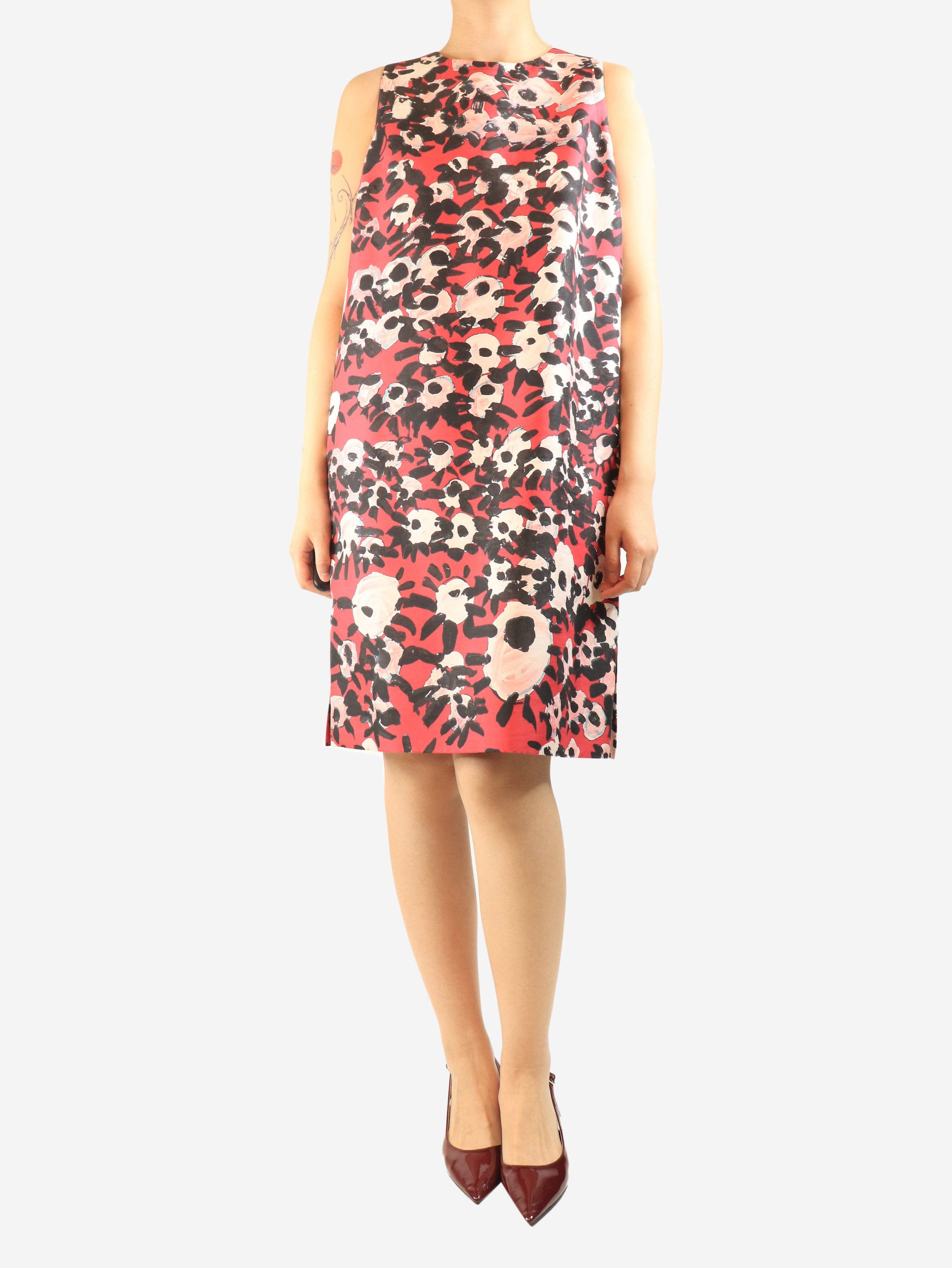 Marni Pink sleeveless printed midi dress - UK 10 Size M / US 6-8 / IT 42-44 - 4 Thumbnail