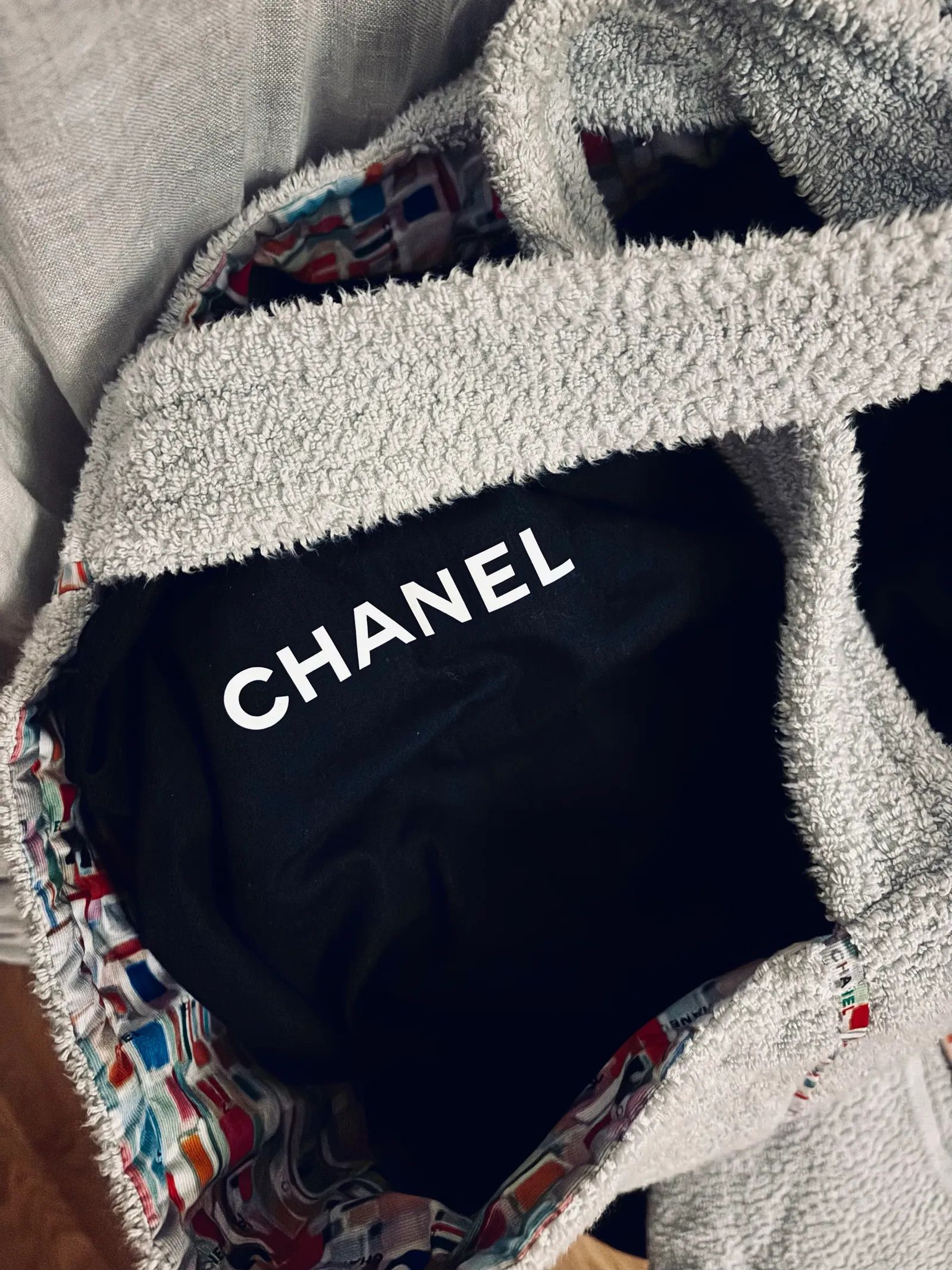 Chanel Chanel Chanel Terry Cotton CC Beach Tote Set Bag Size ONE SIZE - 6 Thumbnail