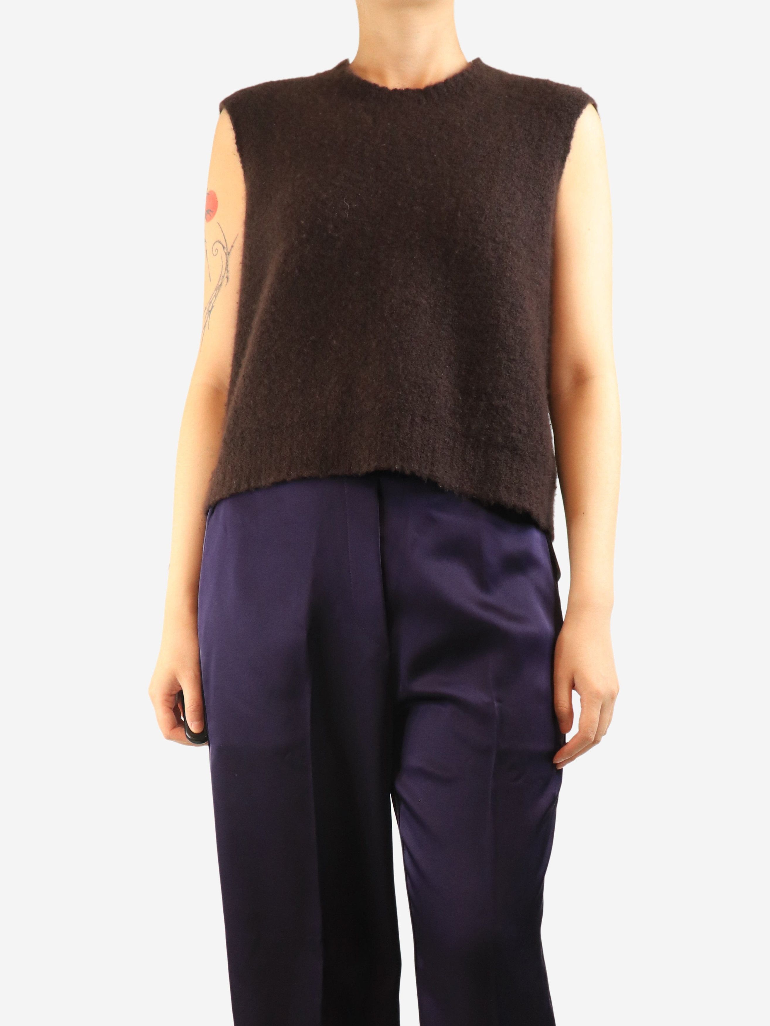 Other Dark brown cashmere jumper vest - M Size M / US 6-8 / IT 42-44 - 2 Thumbnail