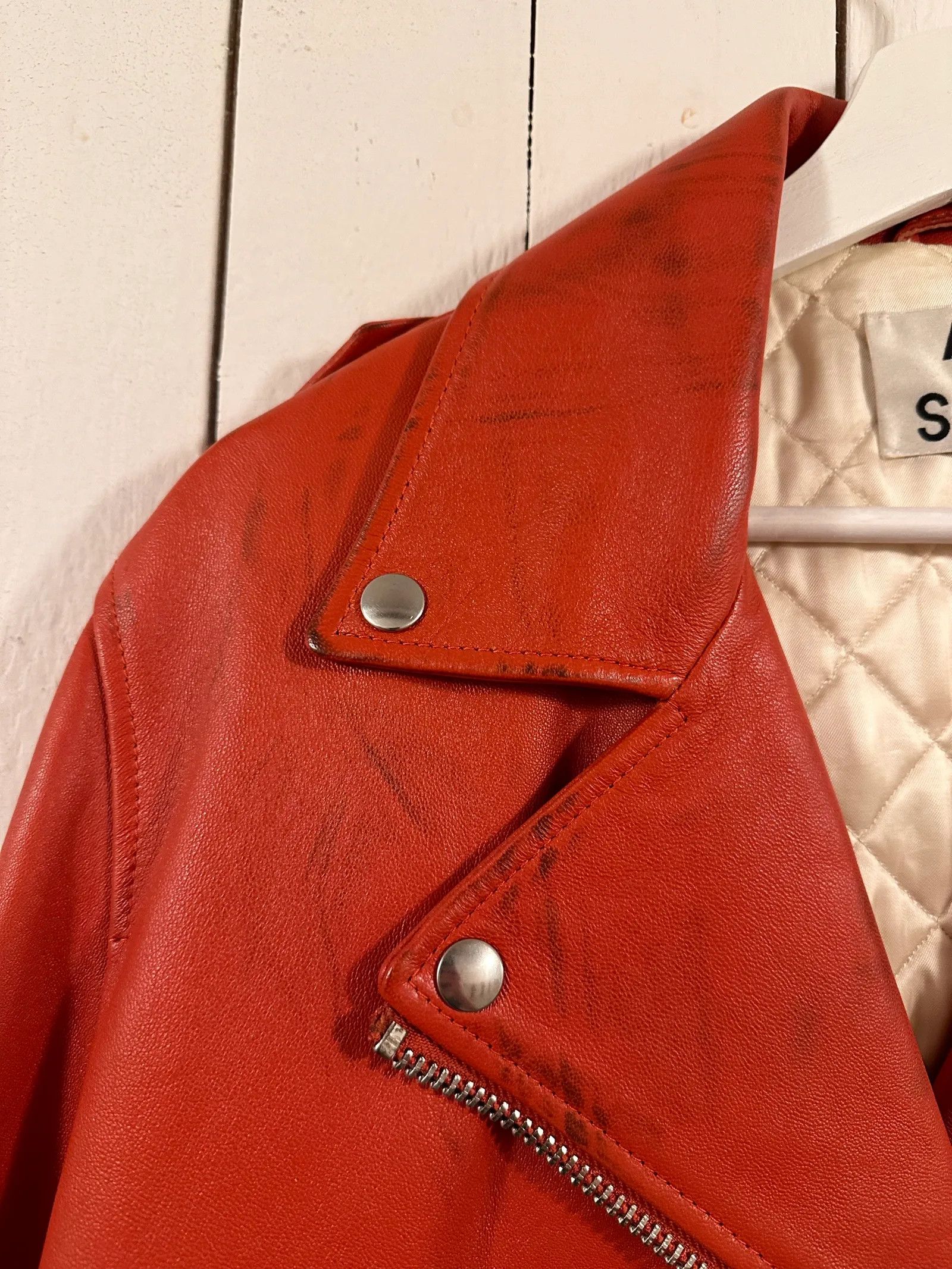 Acne Studios Acne Studios Leather Jacket Size S / US 4 / IT 40 - 3 Thumbnail