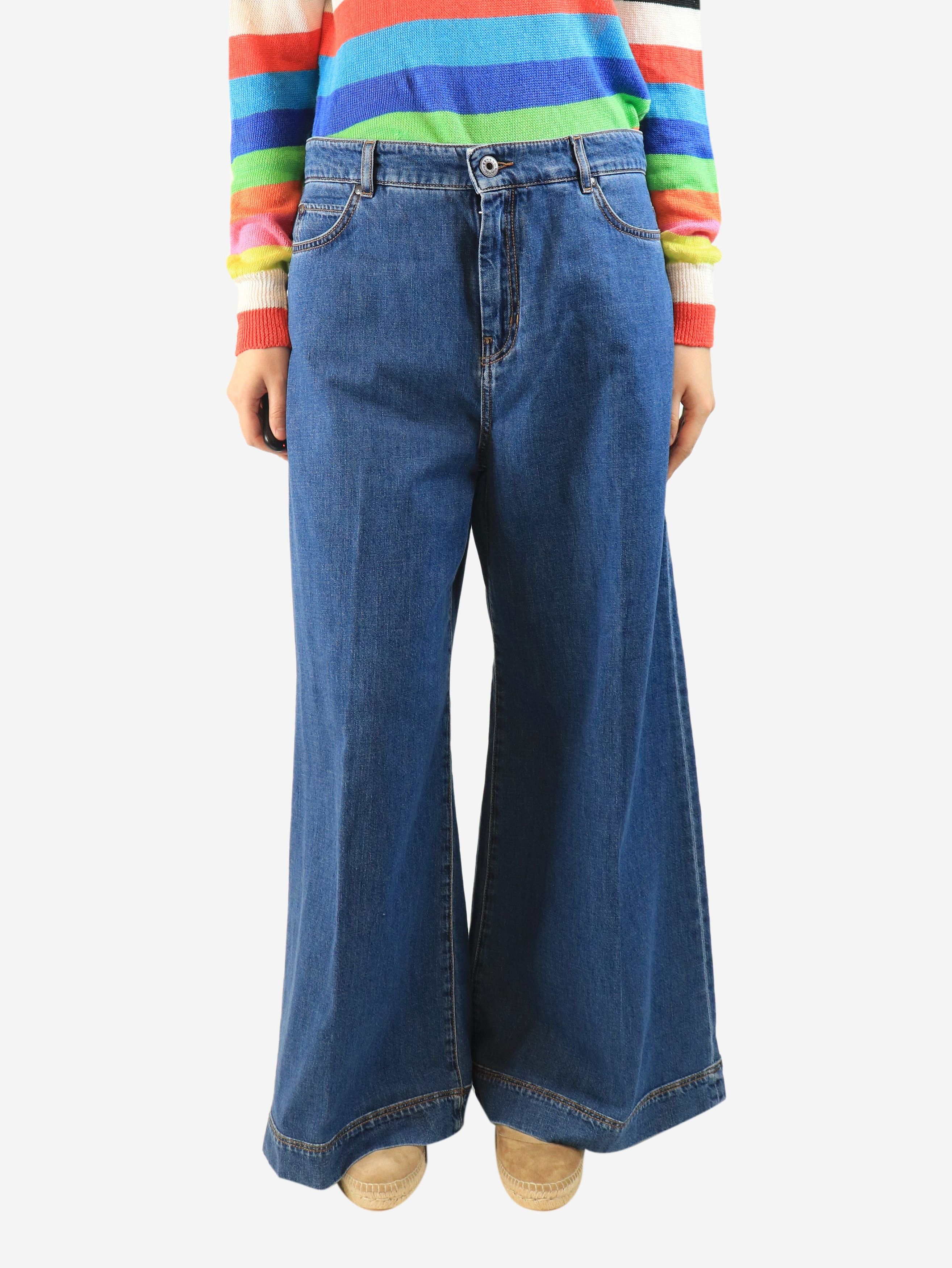 Weekend Max Mara Blue wide-leg jeans - UK 16 Size 34" / US 12 / IT 48 - 2 Thumbnail