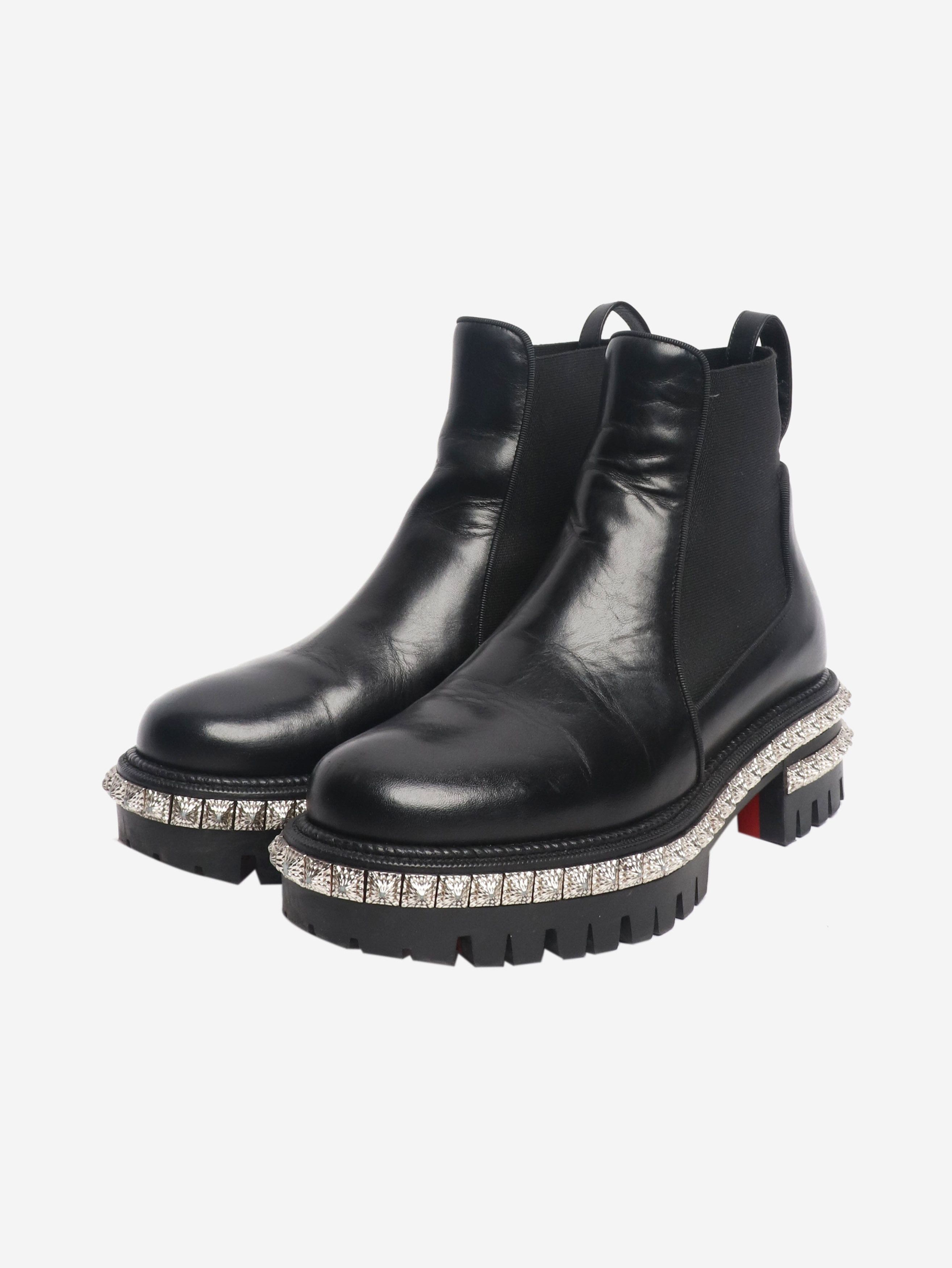 Other Black studded platform chelsea boots - EU 35 (UK 2) Size US 4 / IT 34 - 2 Thumbnail