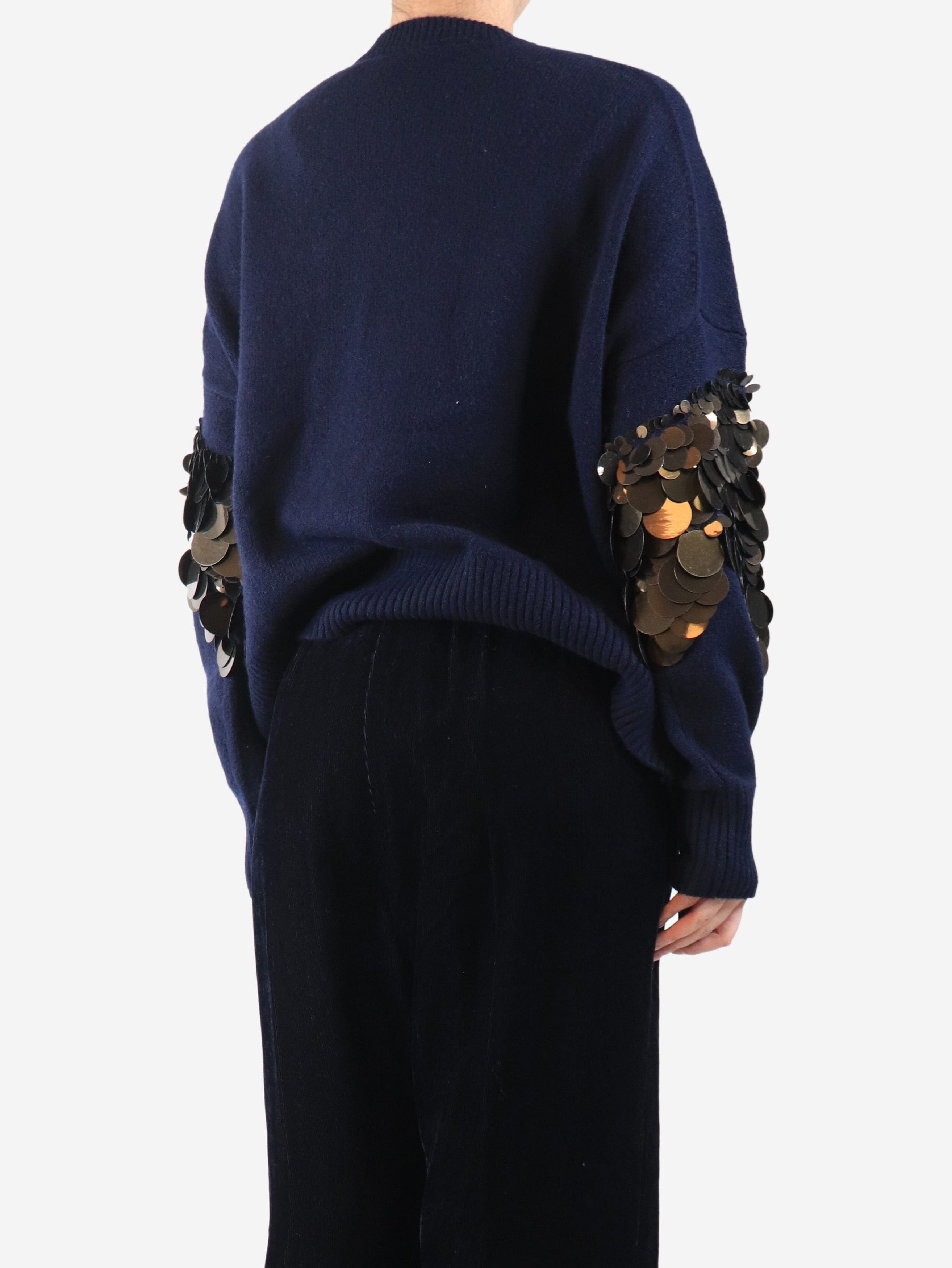 Other Navy sequin embellished jumper - L Size L / US 10 / IT 46 - 3 Thumbnail