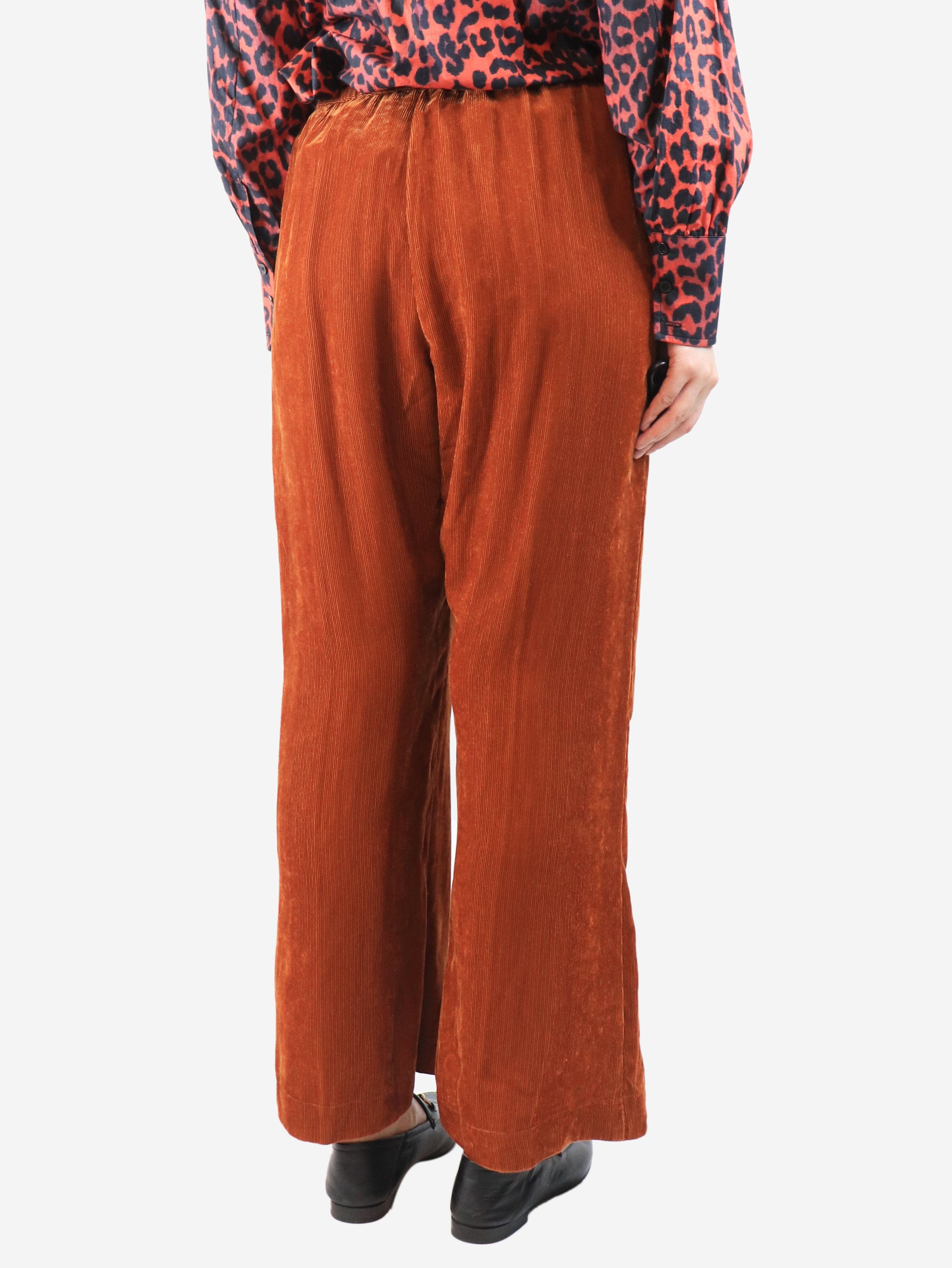 Other Rust elasticated corduroy trousers - UK 14 Size 32" / US 10 / IT 46 - 4 Thumbnail