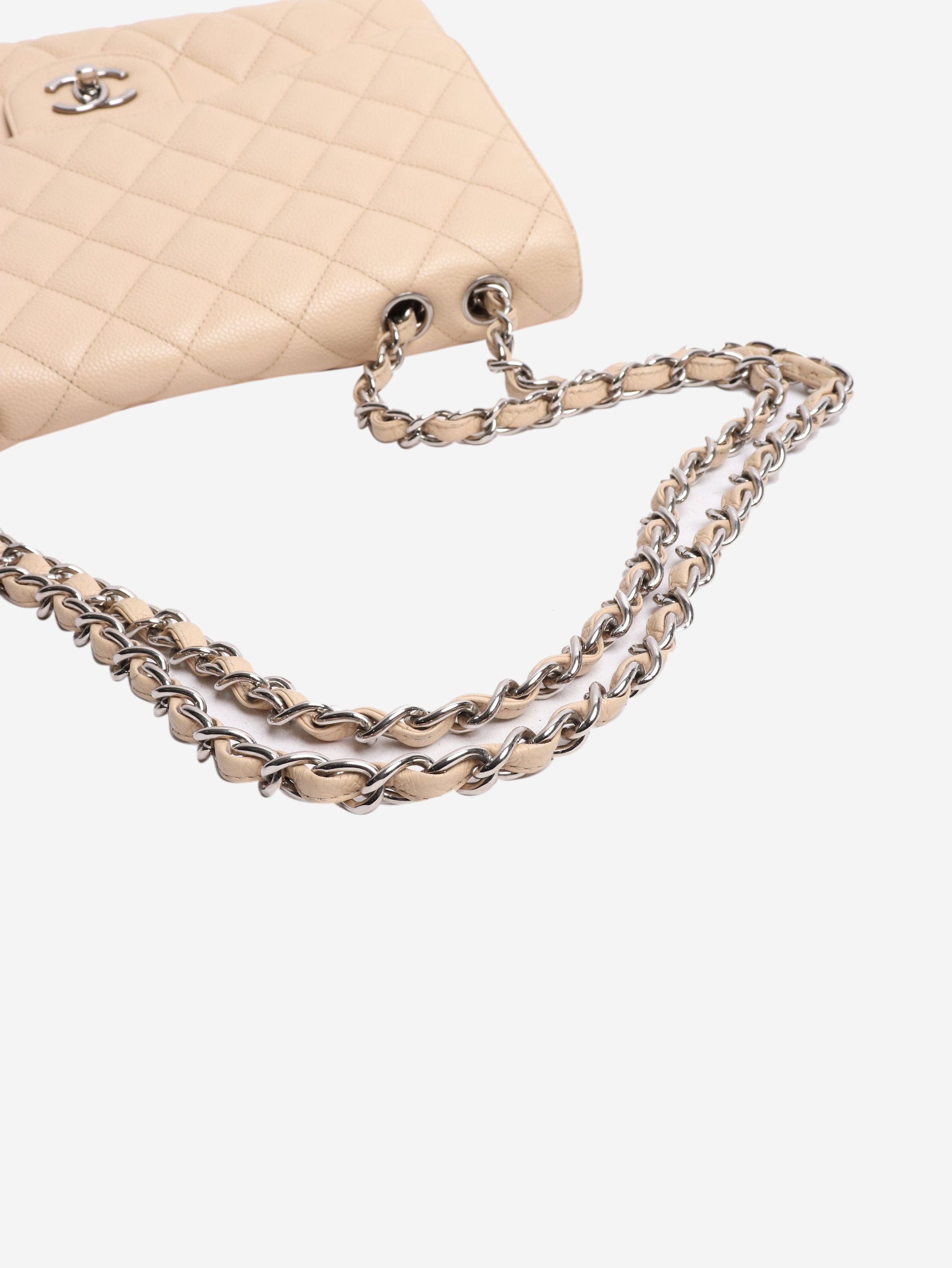 Chanel Blush 2009 caviar jumbo Classic Single Flap bag Size ONE SIZE - 5 Thumbnail