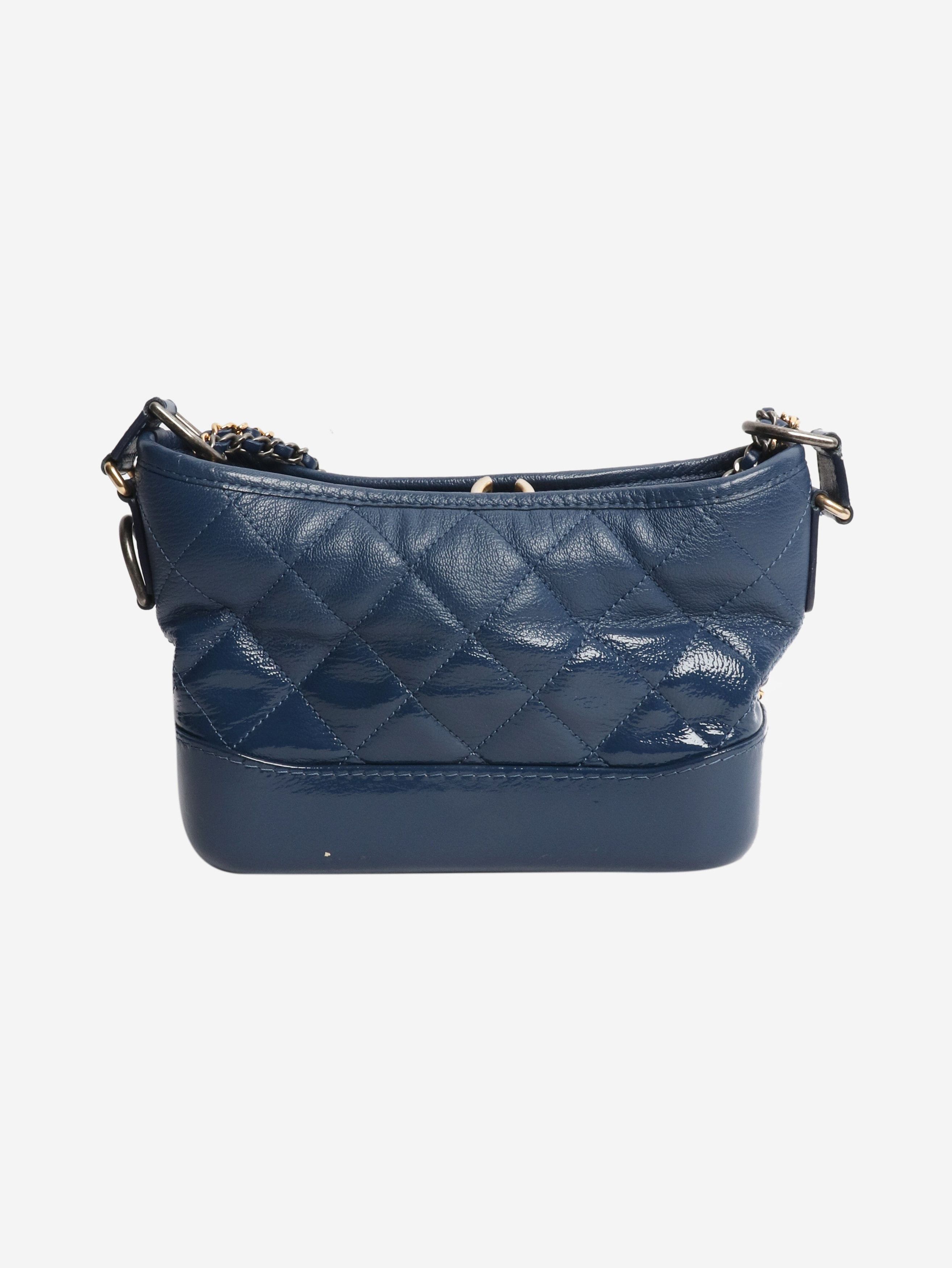 Chanel Blue 2018 patent small Gabrielle bag Size ONE SIZE - 3 Thumbnail