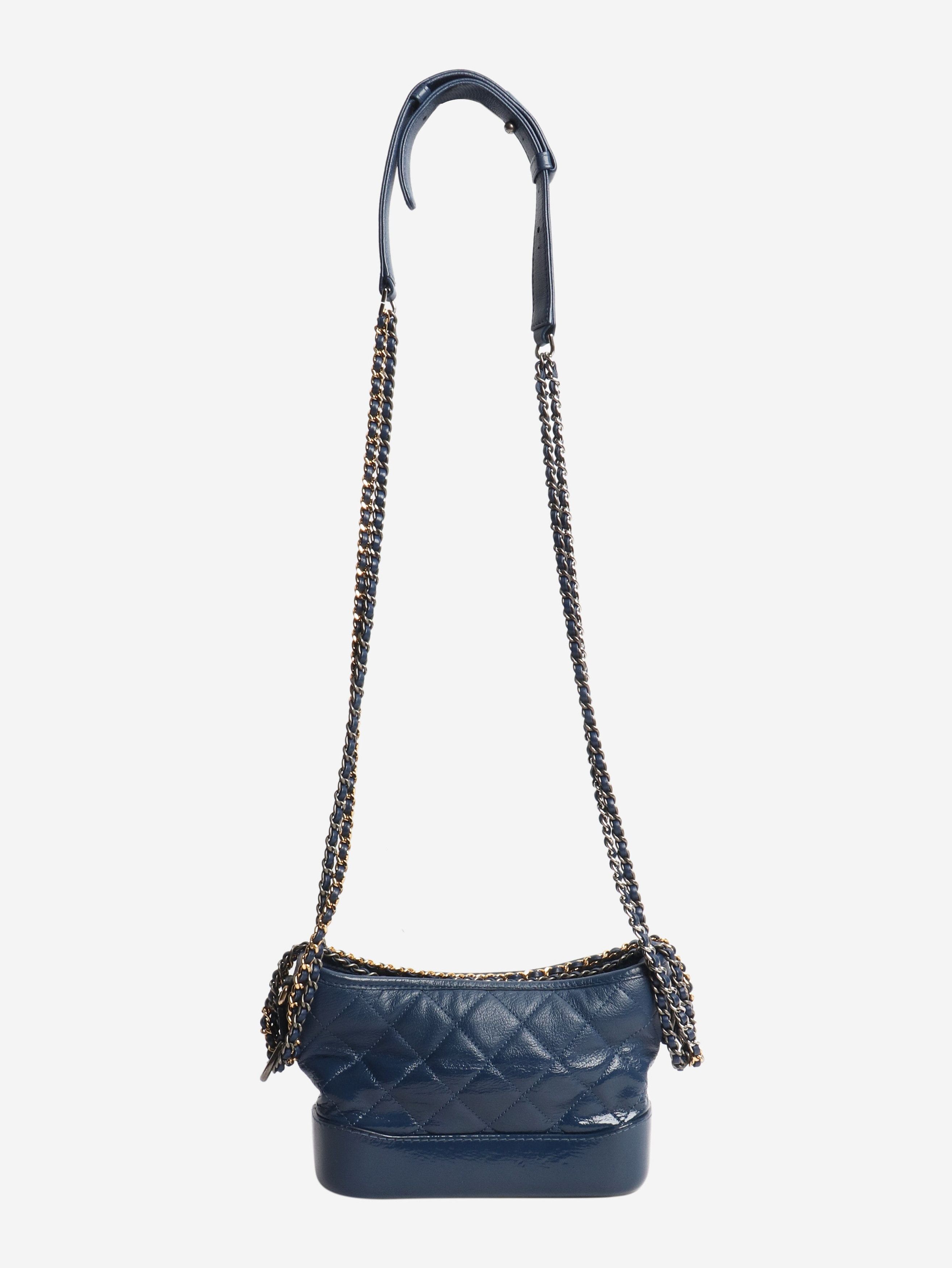 Chanel Blue 2018 patent small Gabrielle bag Size ONE SIZE - 2 Thumbnail