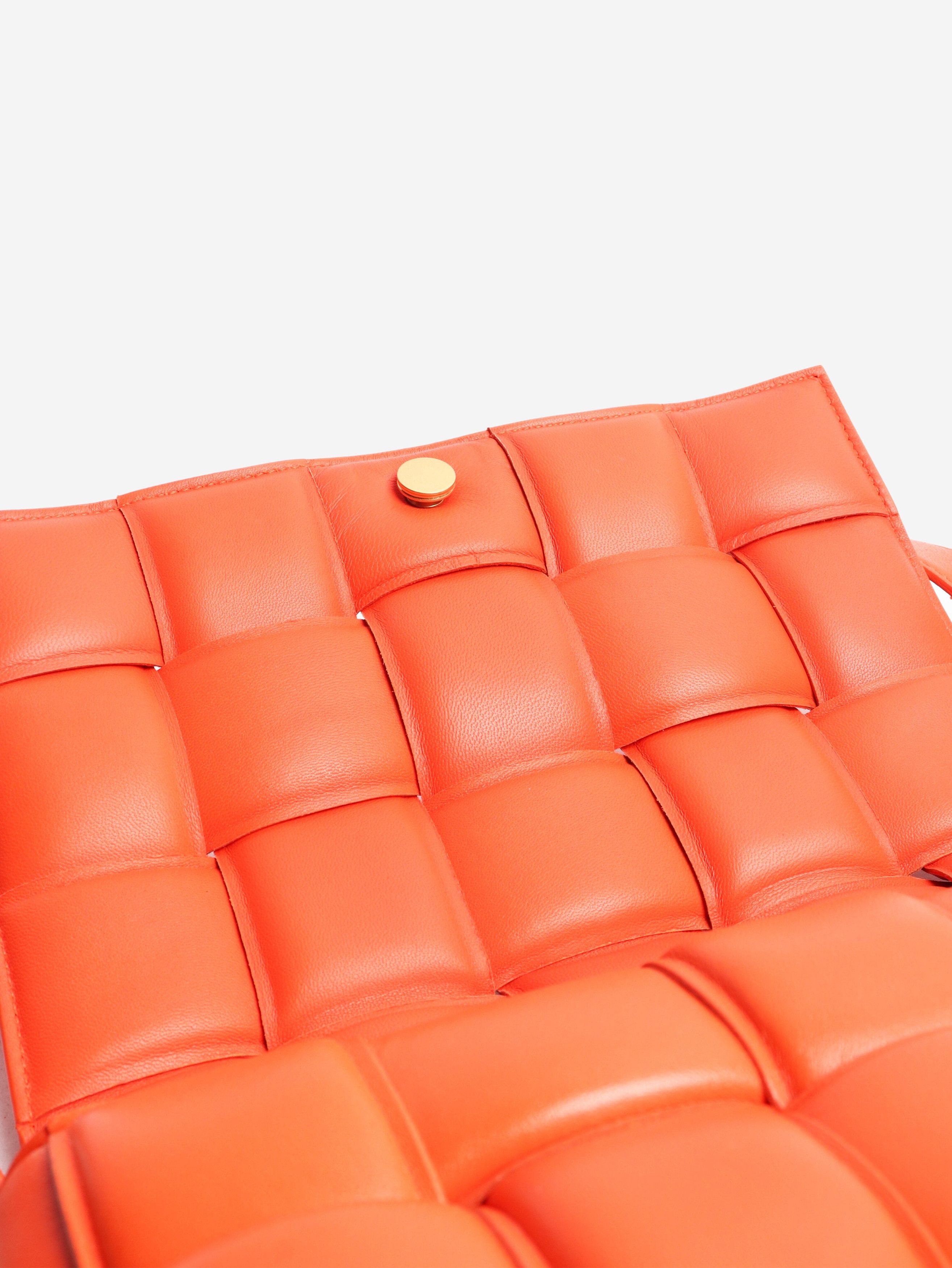 Bottega Veneta Orange padded Cassette crossbody bag Size ONE SIZE - 8 Thumbnail