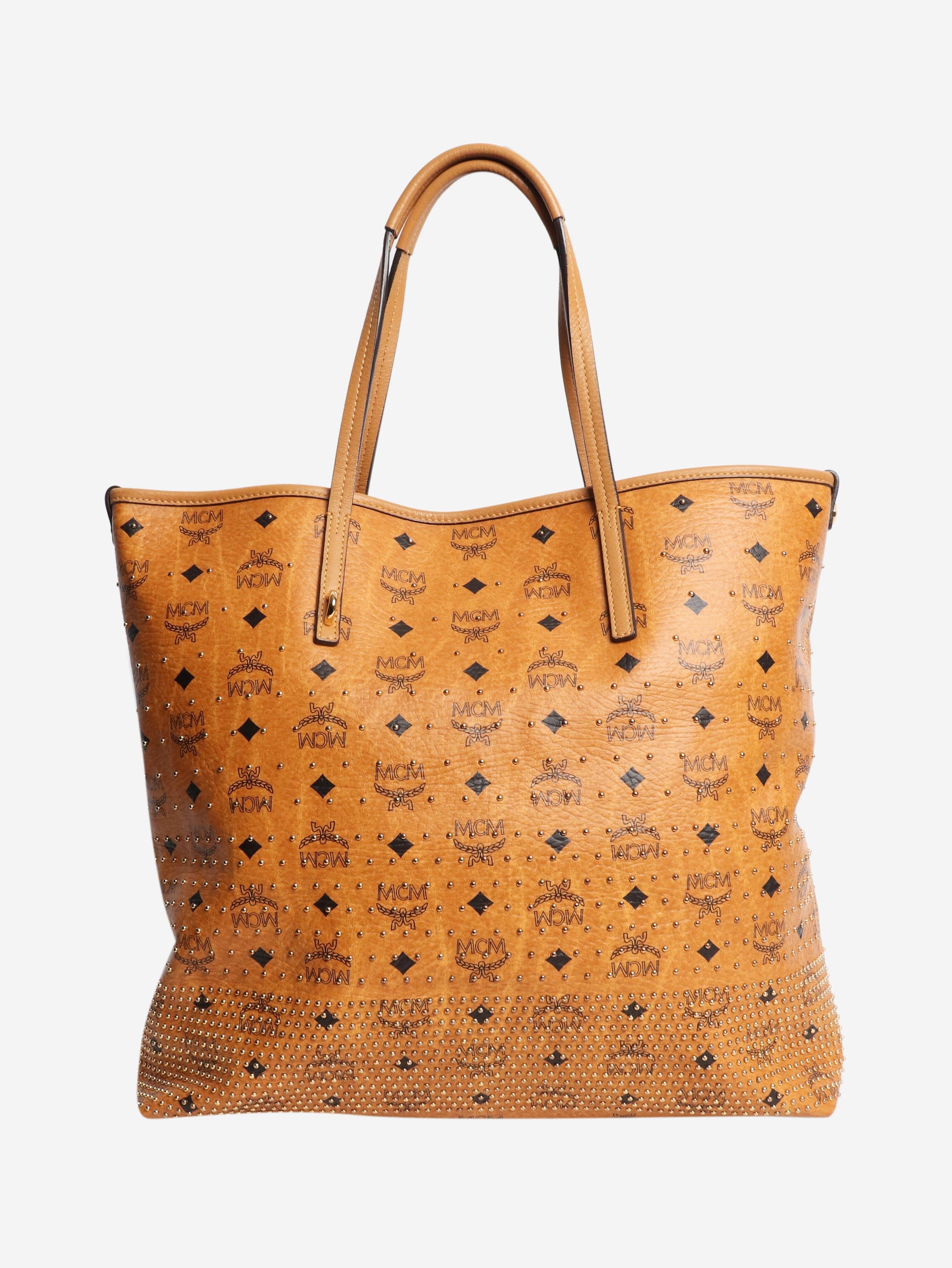 MCM Tan Liz studded tote bag Size ONE SIZE - 3 Thumbnail