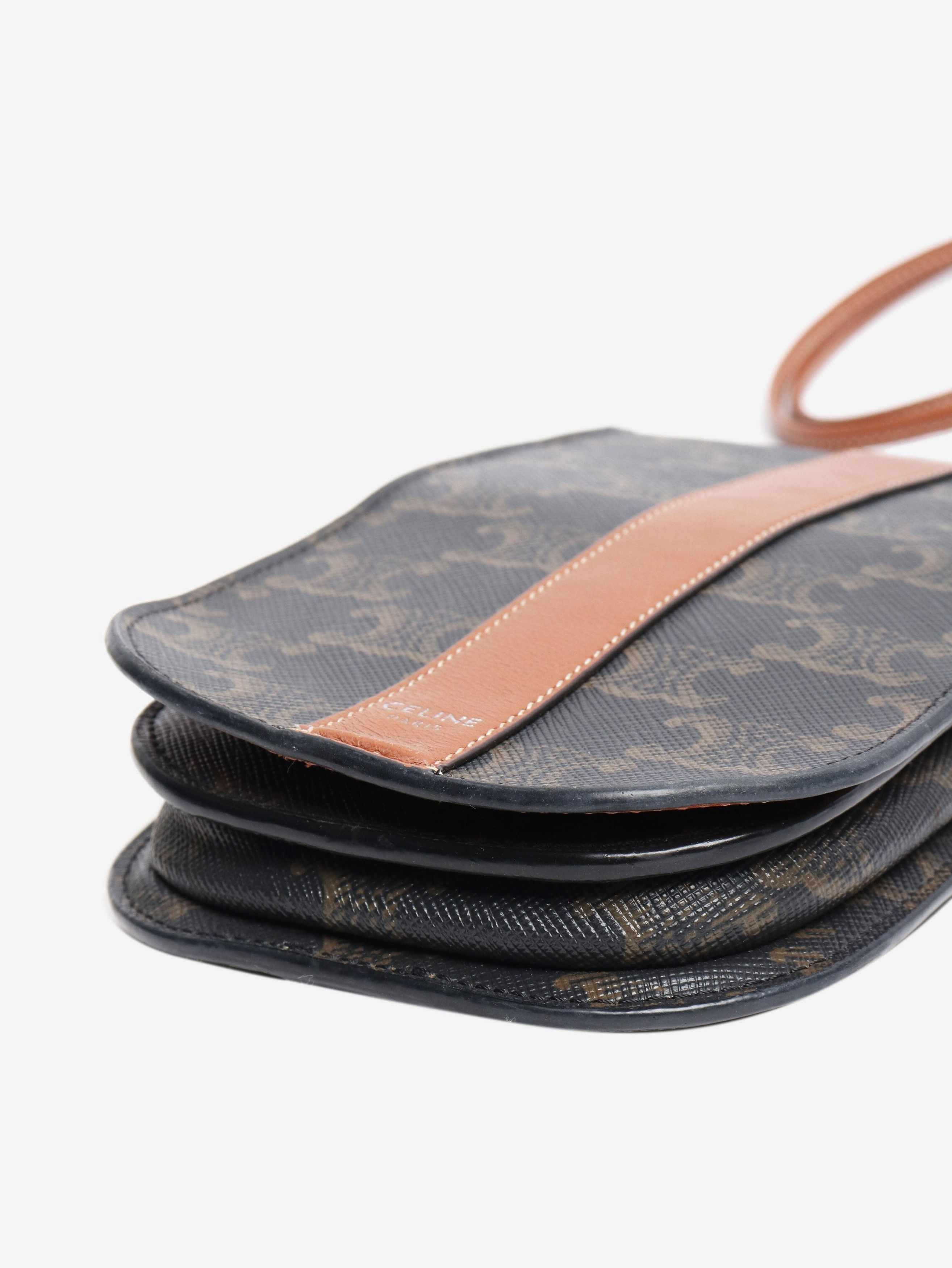 Celine Brown Triomphe phone pouch Size ONE SIZE - 5 Thumbnail