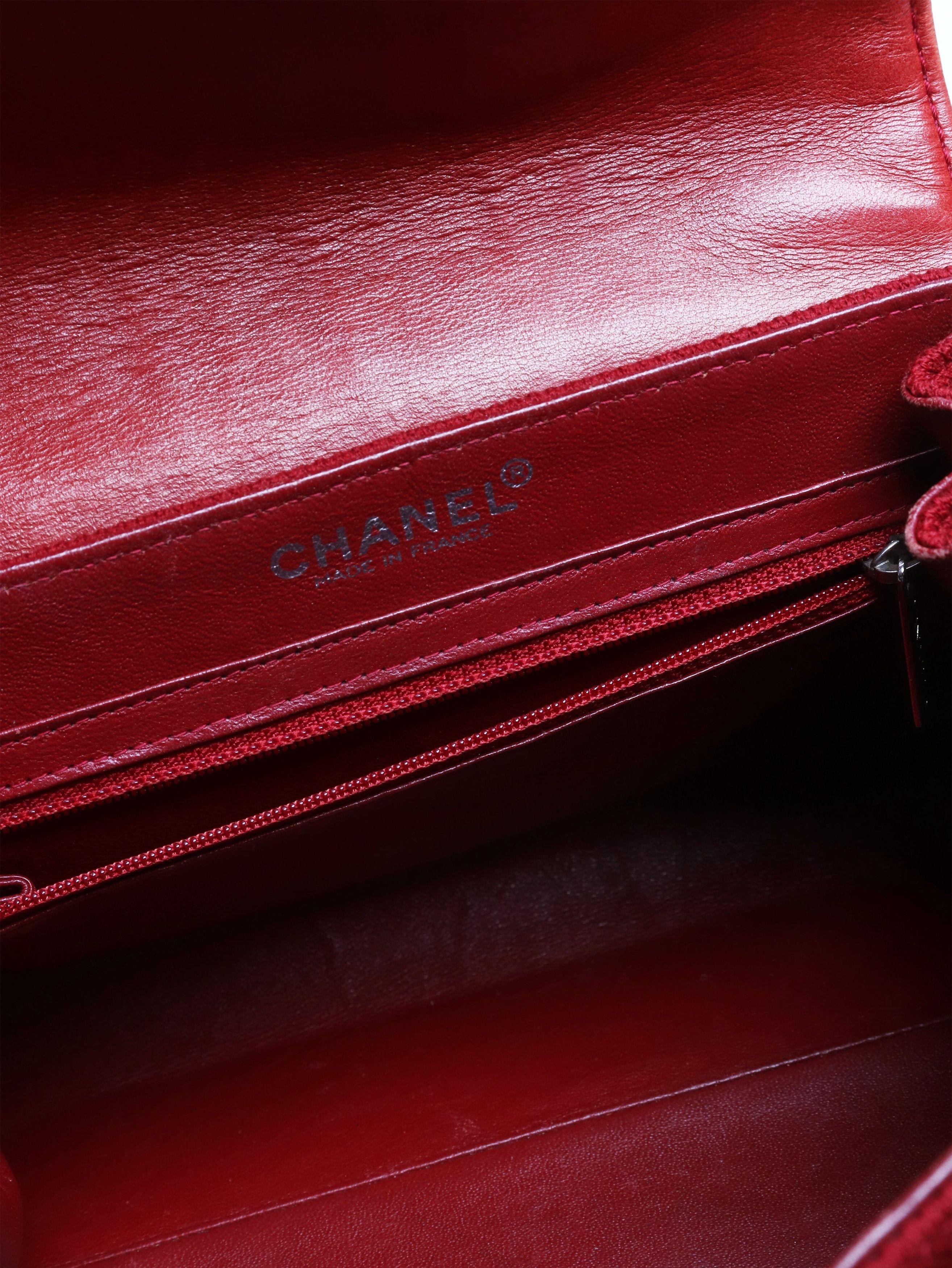 Chanel Vintage Red quilted accordion flap shoulder bag Size ONE SIZE - 6 Thumbnail