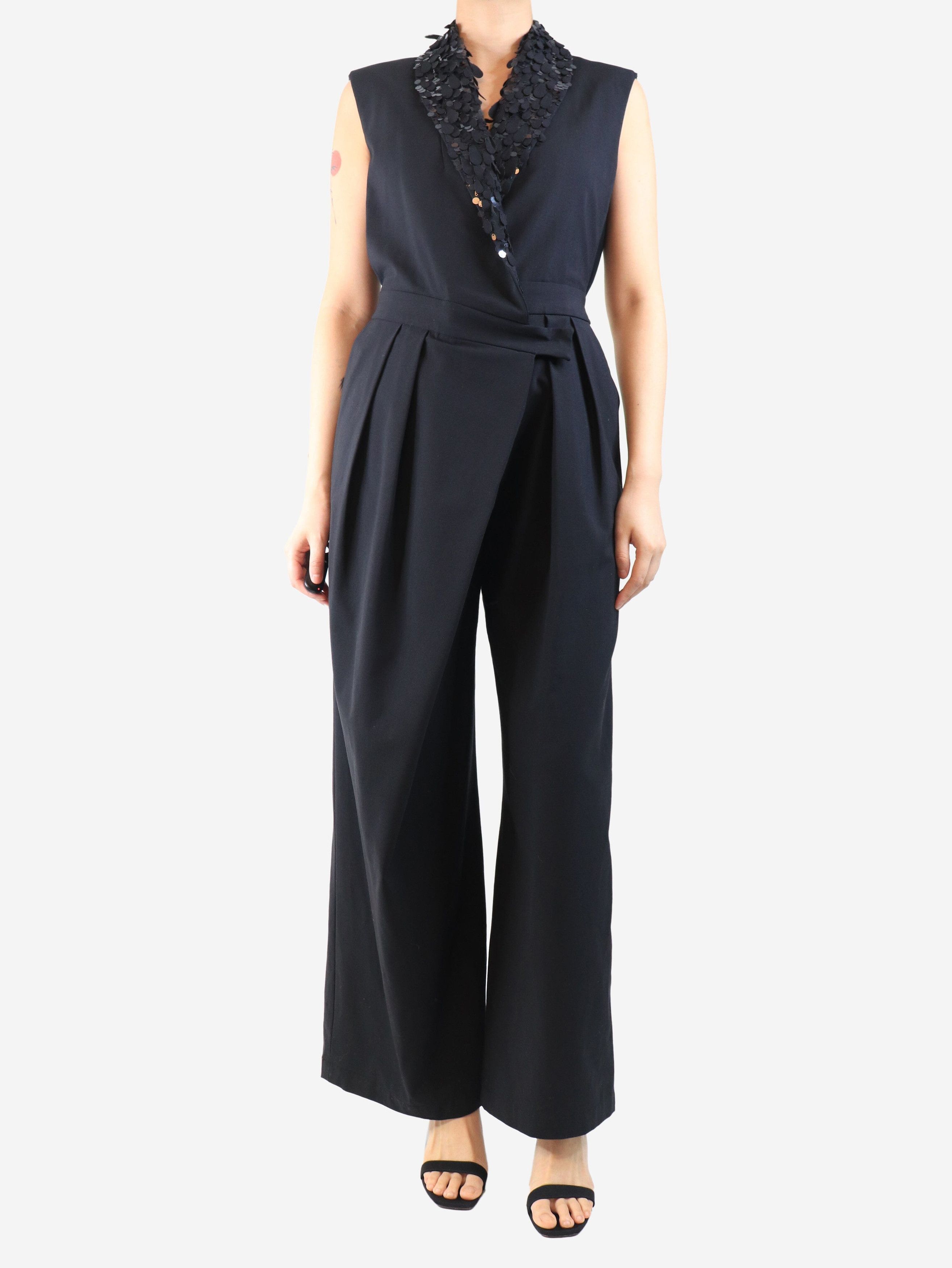 Other Black sequin-embellished sleeveless jumpsuit - M Size 30" / US 8 / IT 44 - 2 Thumbnail