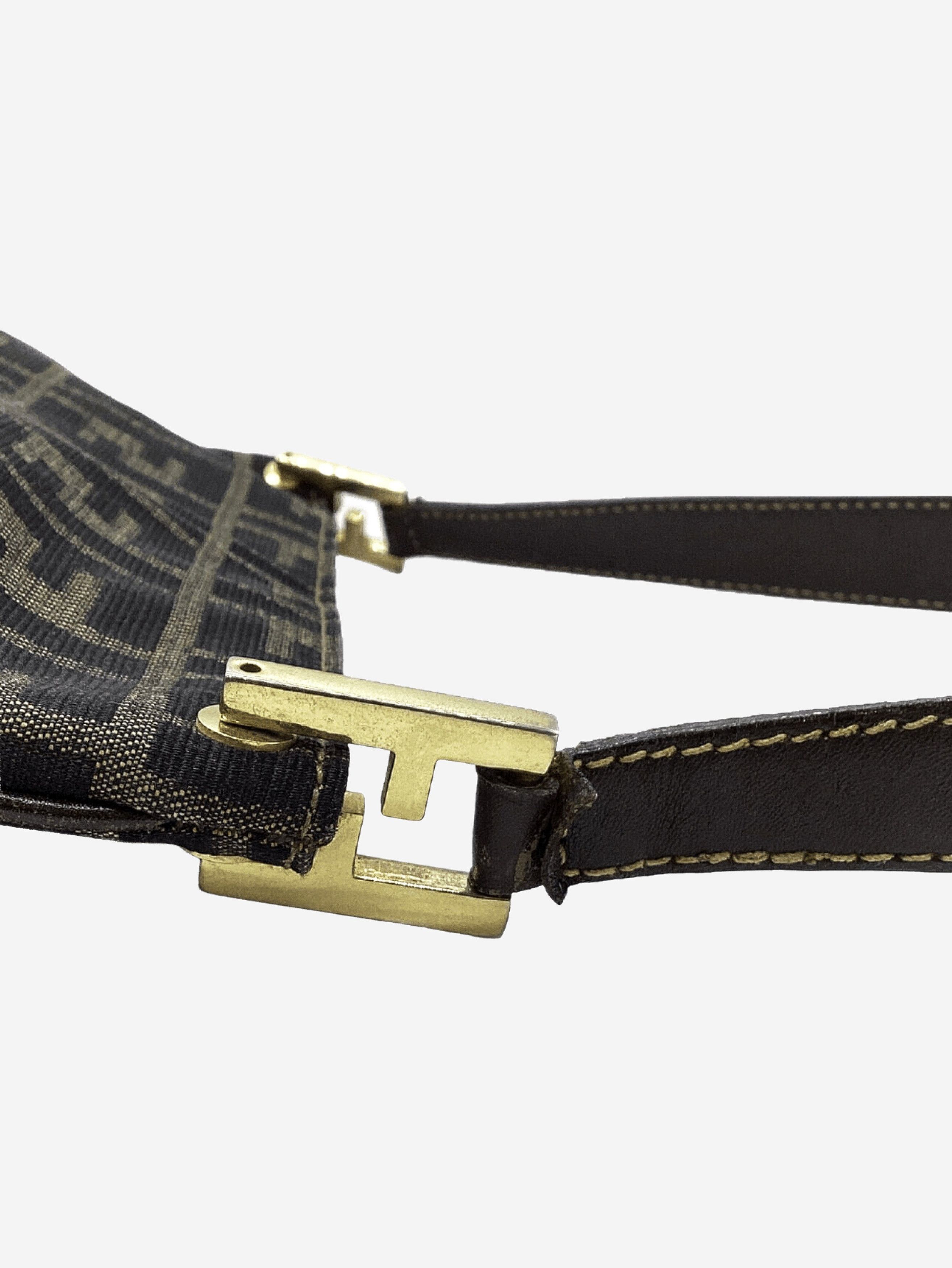 Fendi Brown FF Zucca nylon shoulder bag Size ONE SIZE - 8 Thumbnail