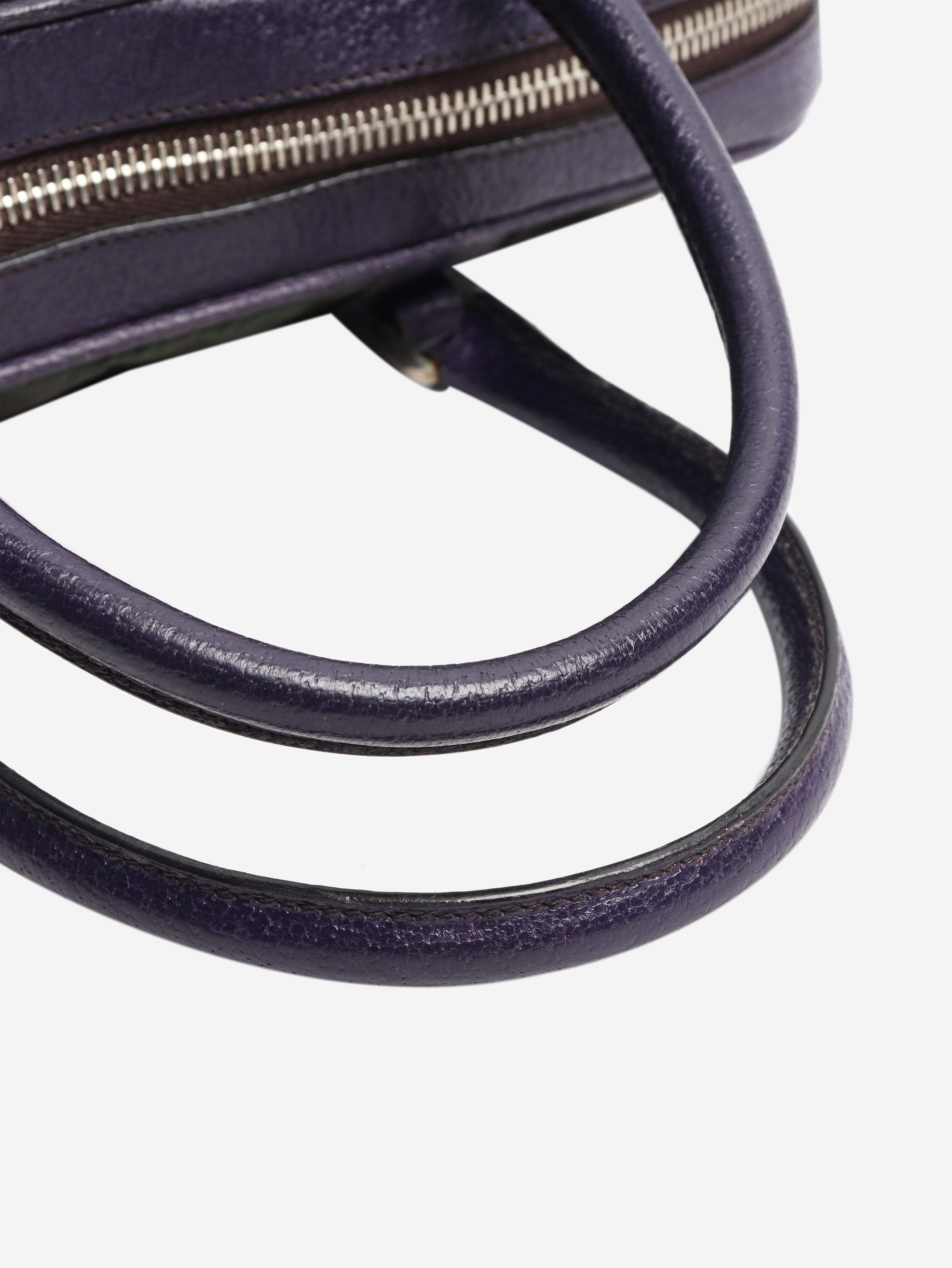 Prada Green and purple Tessuto nylon top handle bag Size ONE SIZE - 5 Thumbnail