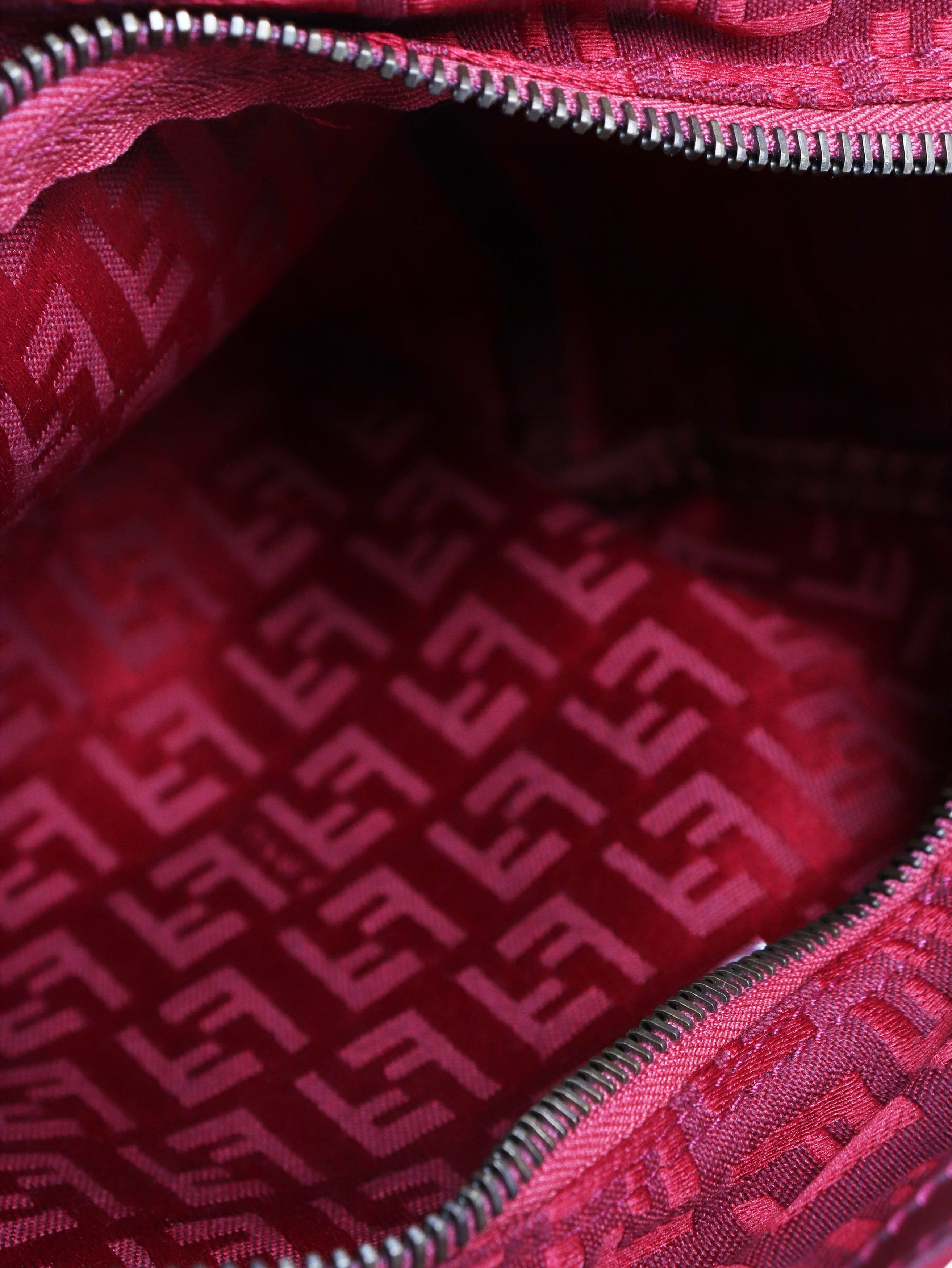 Fendi Burgundy FF Monogram mini pouch Size ONE SIZE - 6 Thumbnail