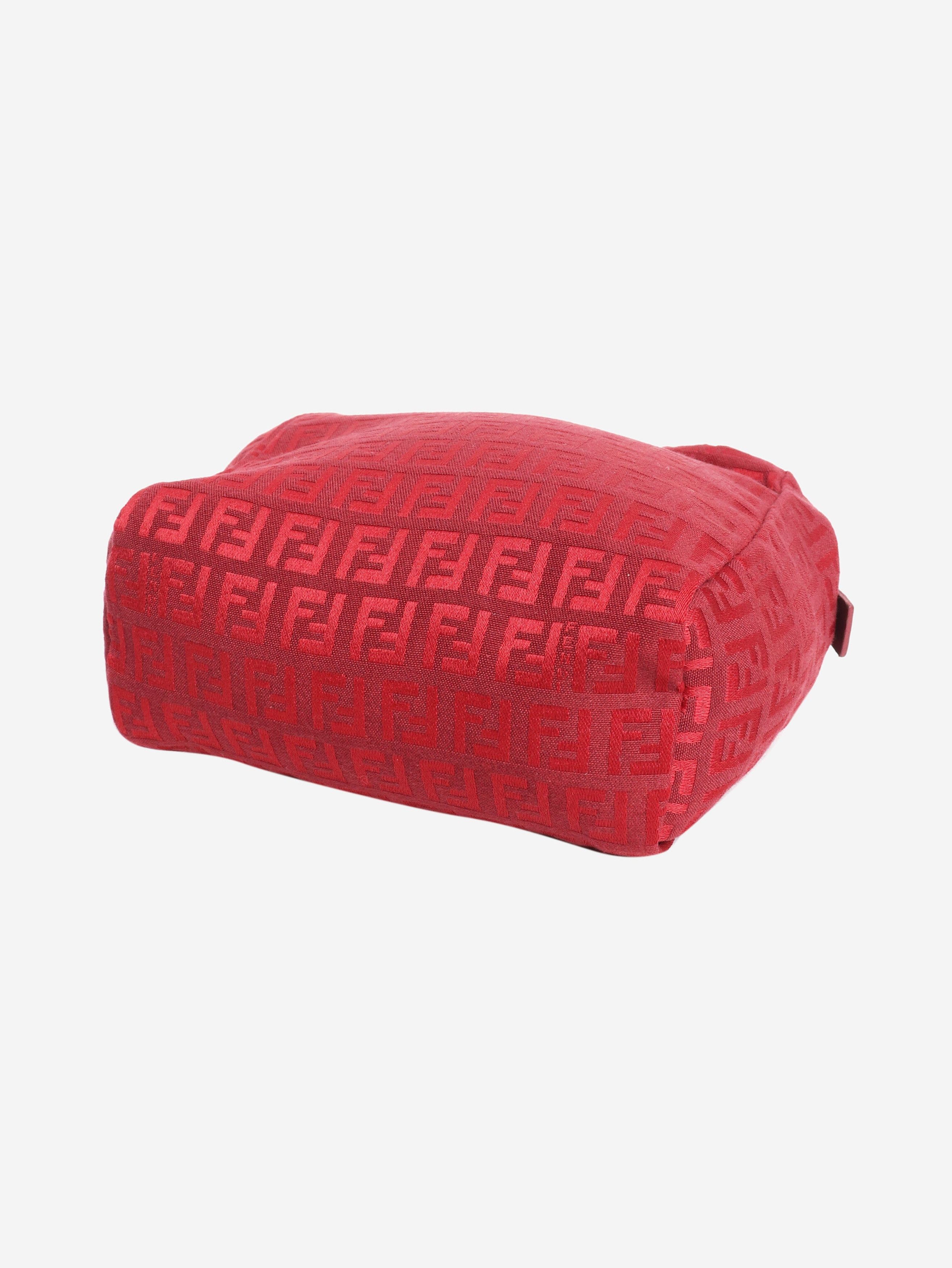 Fendi Burgundy FF Monogram mini pouch Size ONE SIZE - 4 Thumbnail
