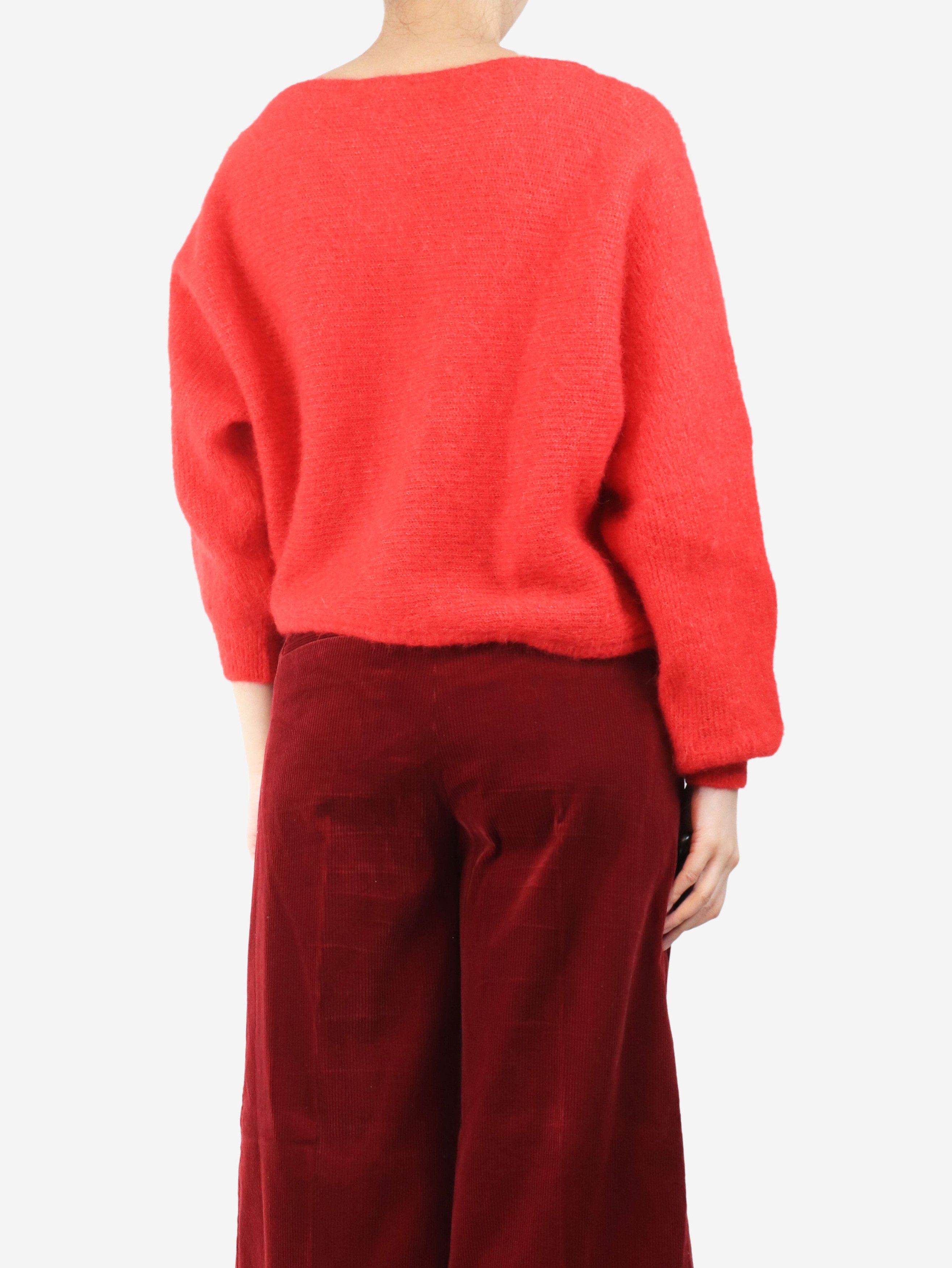 Other Red alpaca-blend off-shoulder jumper - S Size S / US 4 / IT 40 - 3 Thumbnail