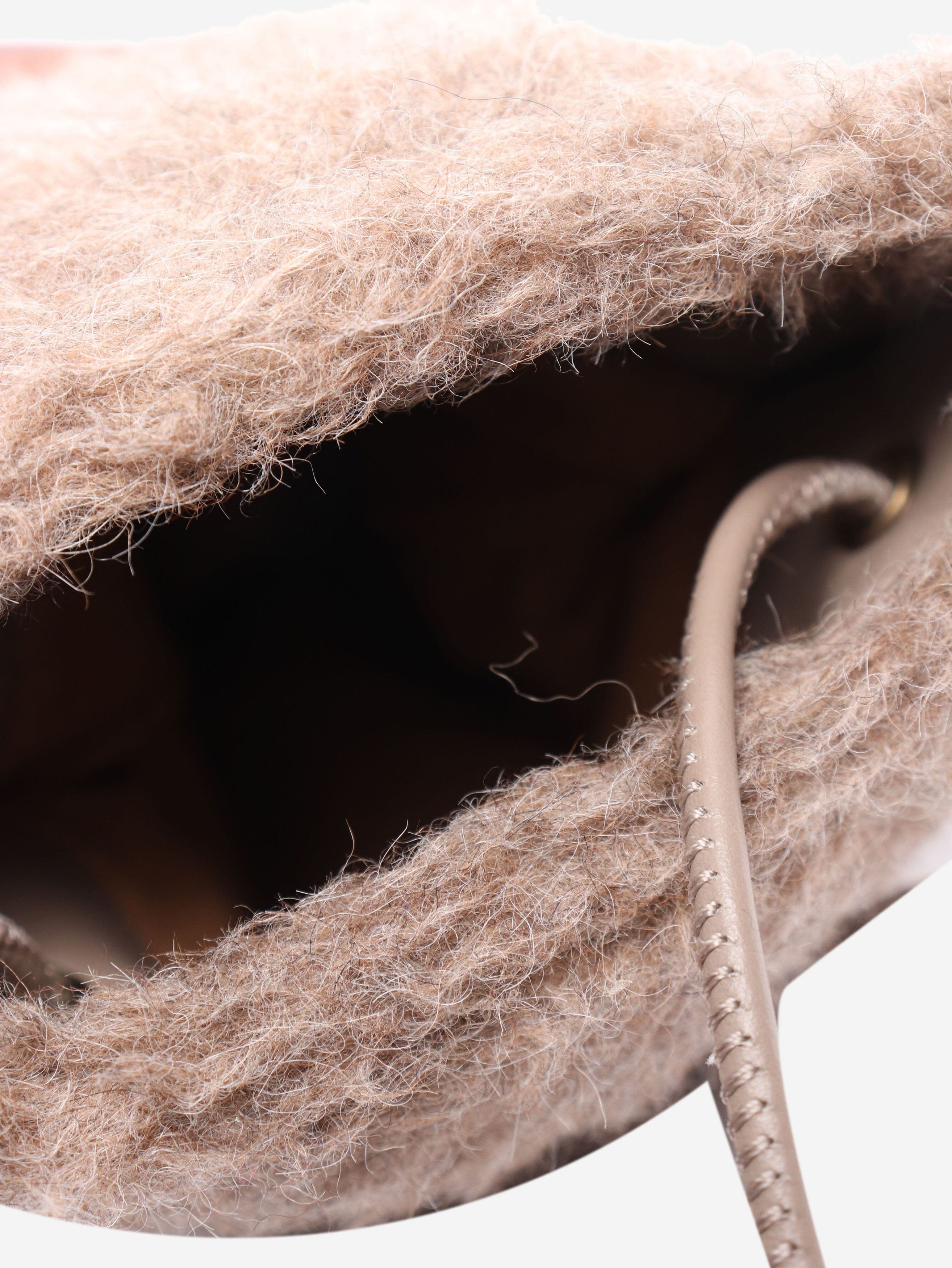 Max Mara Brown Crossy teddy phone pouch Size ONE SIZE - 3 Thumbnail