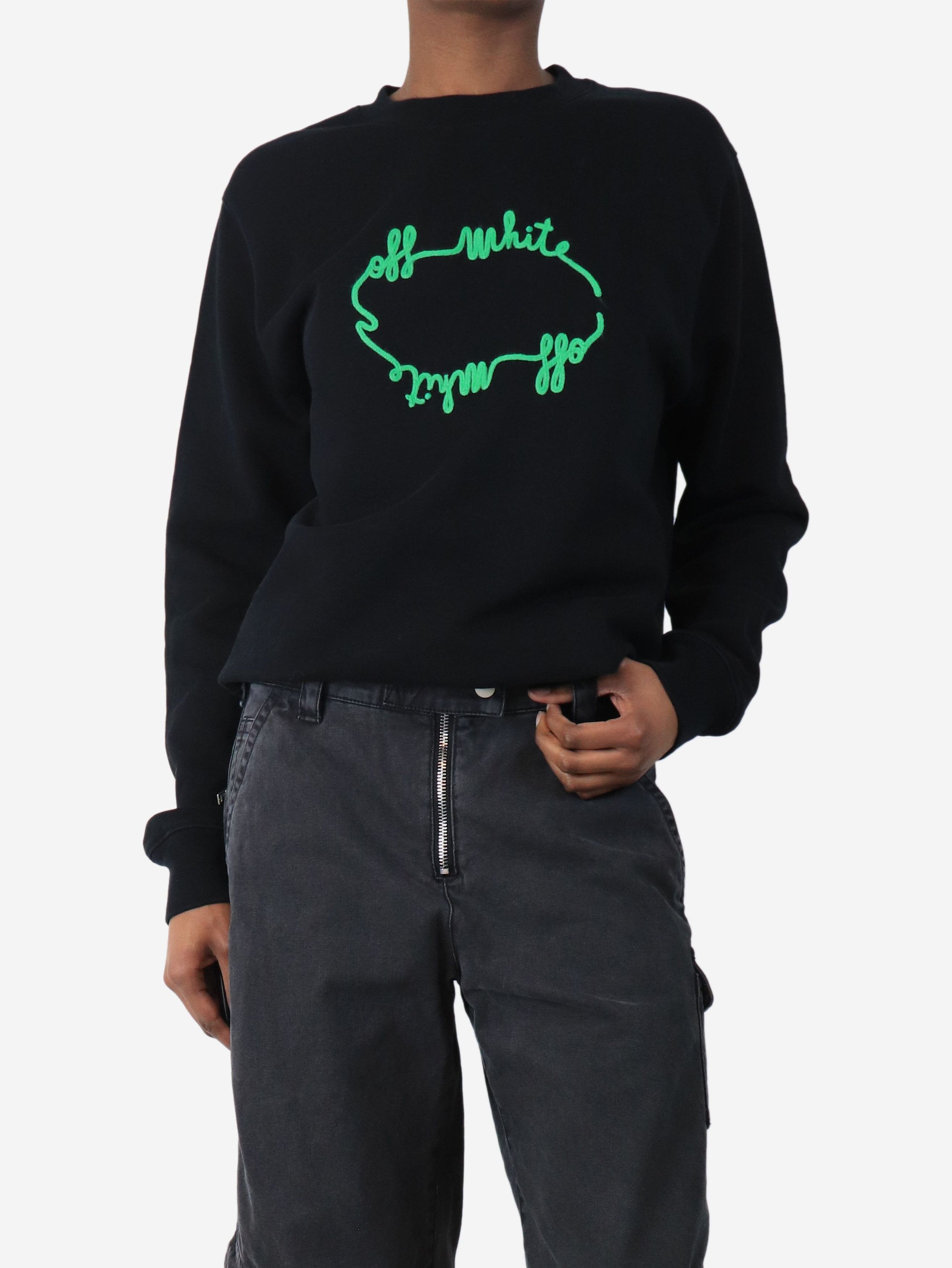 Other Black applique logo sweatshirt - XS Size XS / US 0-2 / IT 36-38 - 3 Thumbnail