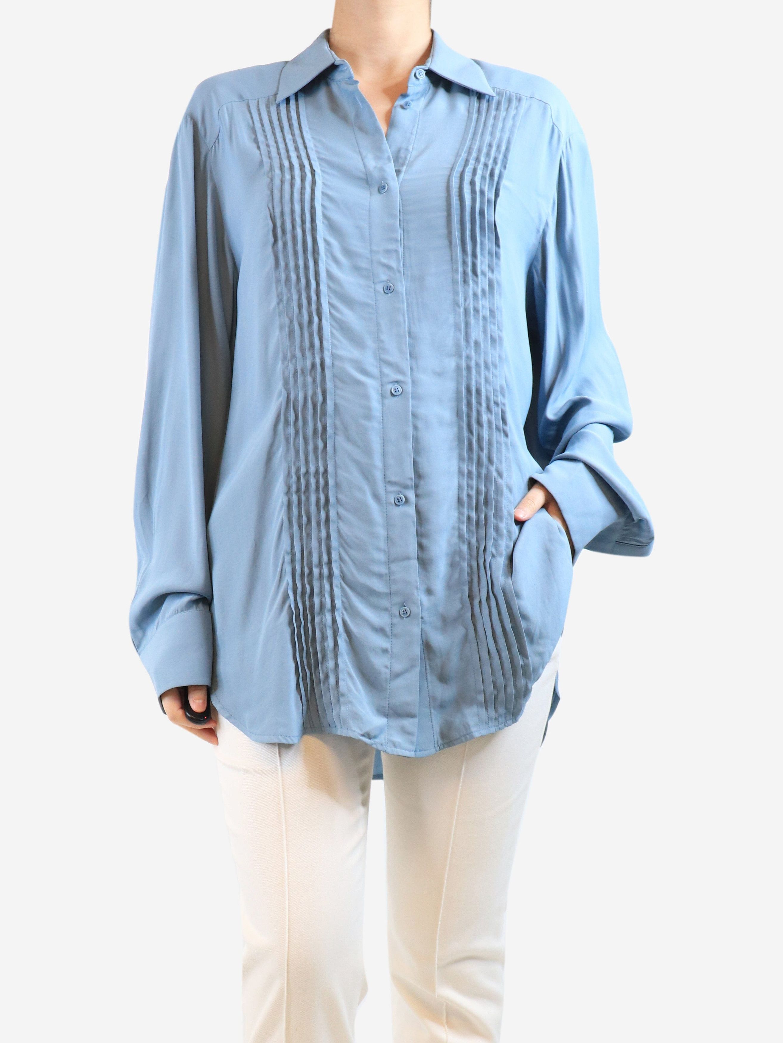 Other Blue pleated-front shirt - UK 8 Size S / US 4 / IT 40 - 4 Thumbnail