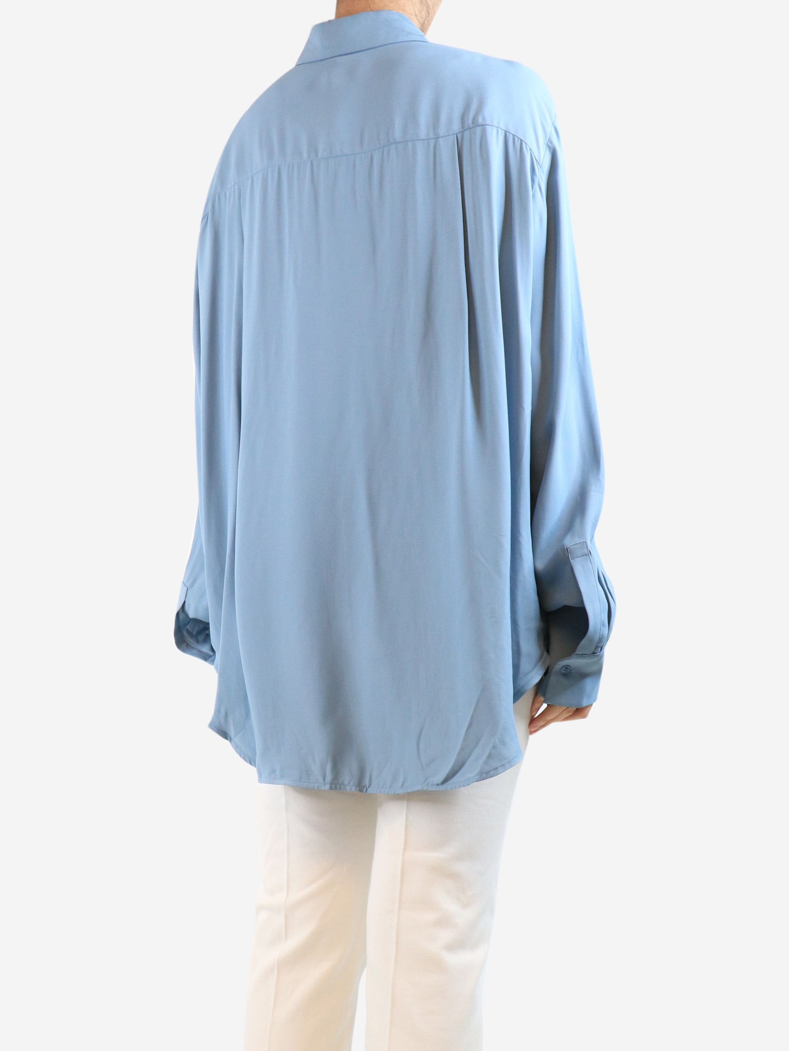 Other Blue pleated-front shirt - UK 8 Size S / US 4 / IT 40 - 3 Thumbnail