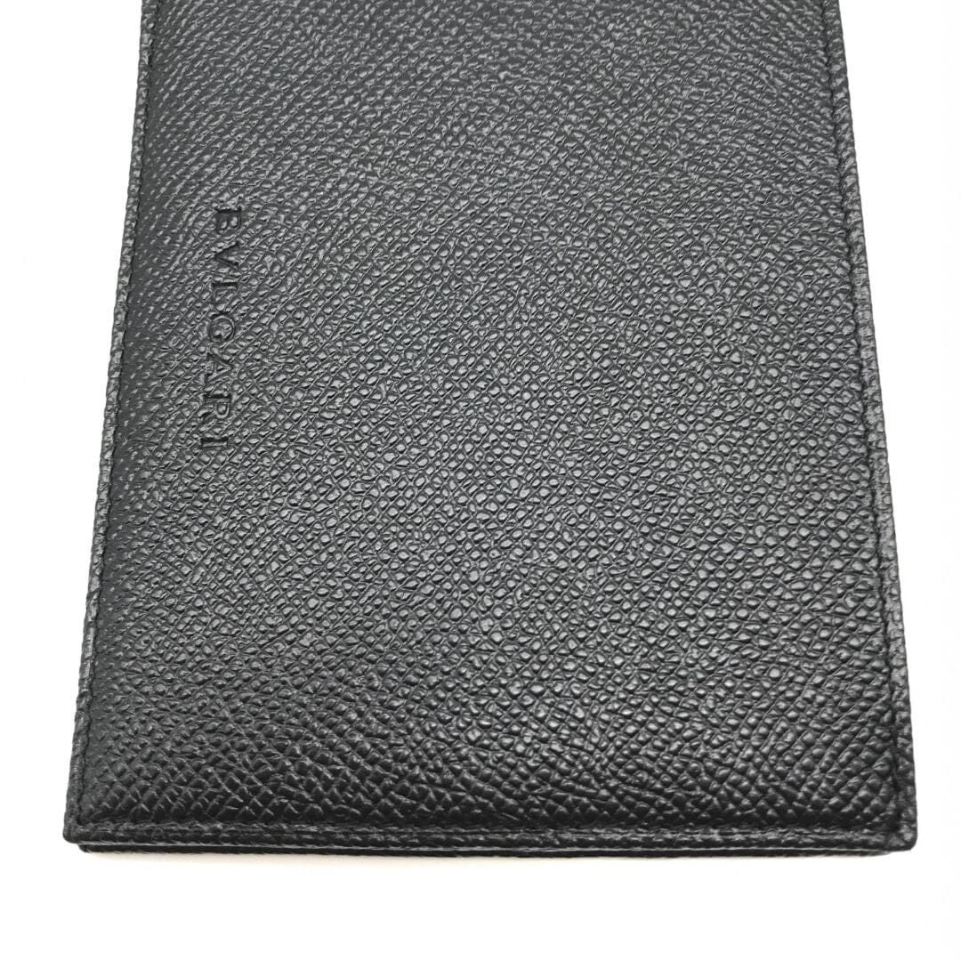 Bvlgari Black grained leather 2 folds wallet Size ONE SIZE - 2 Thumbnail