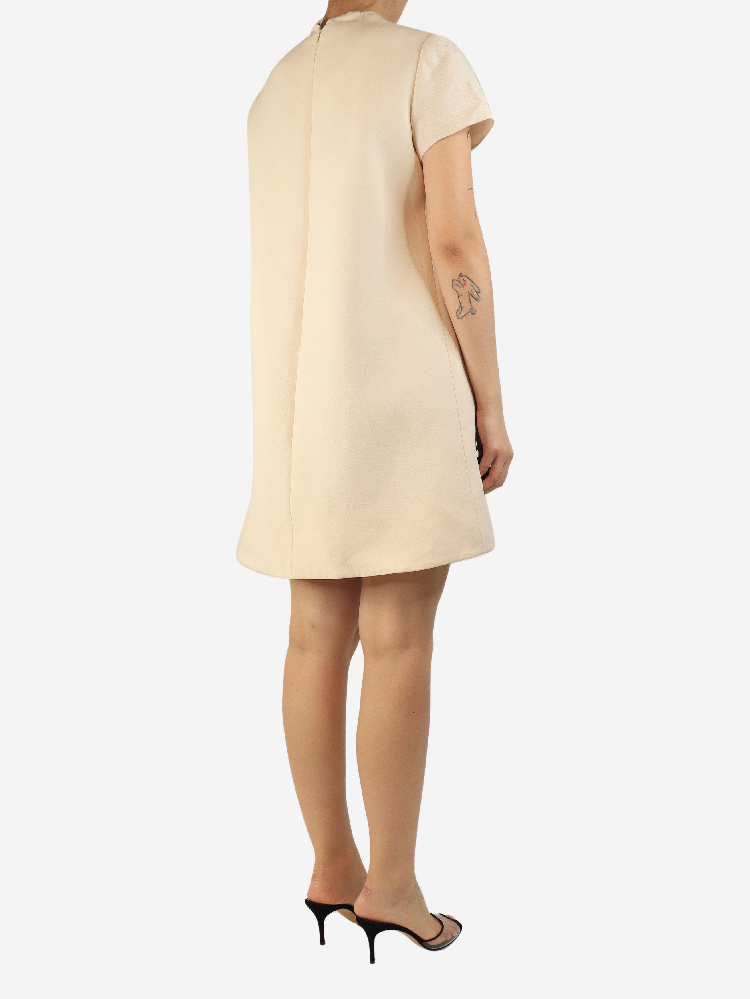 Other Cream crepe amulet mini dress - UK 10 Size S / US 4 / IT 40 - 3 Thumbnail