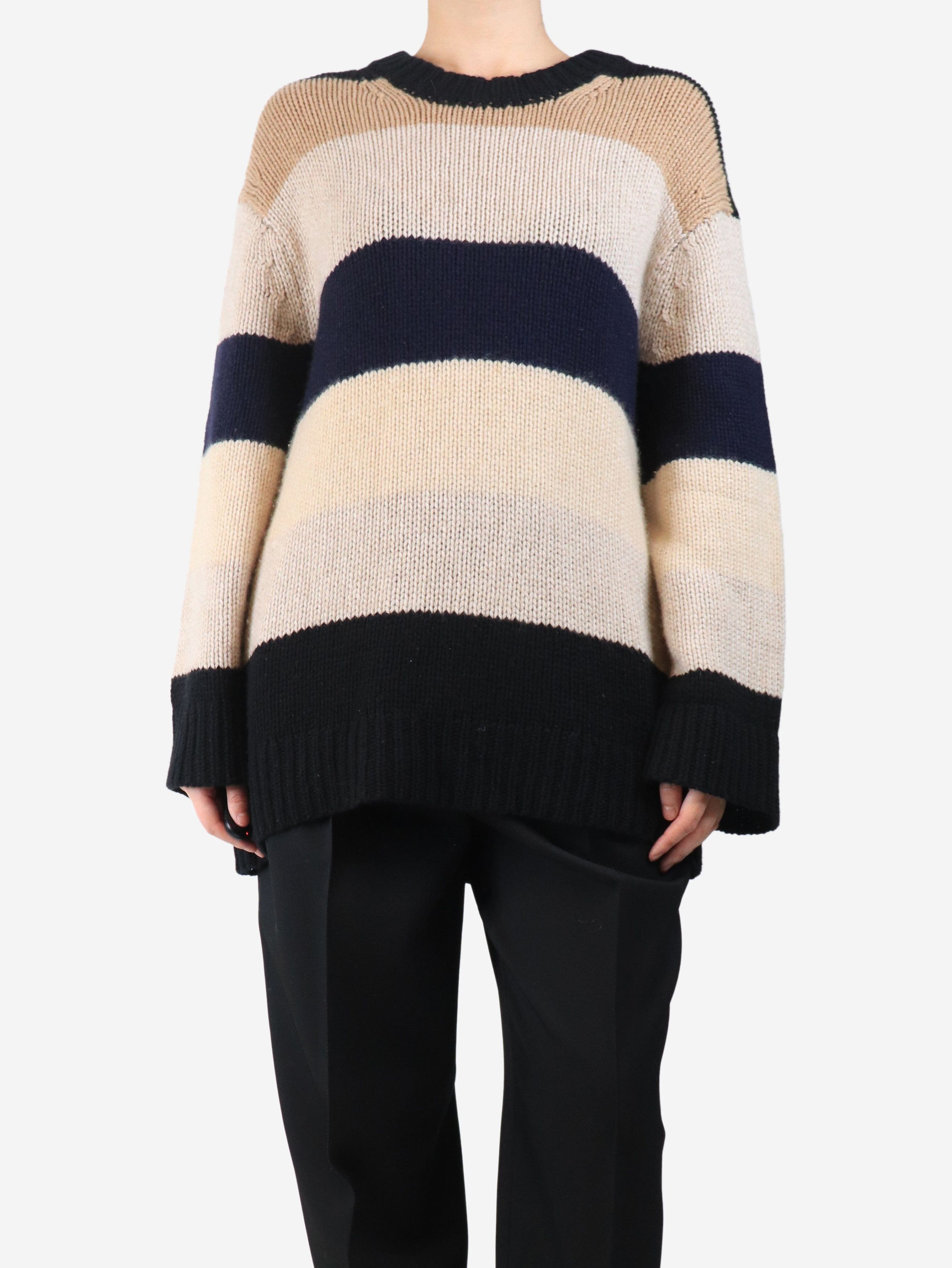 Other Neutral and black cashmere overd jumper - XS Size XS / US 0-2 / IT 36-38 - 4 Thumbnail