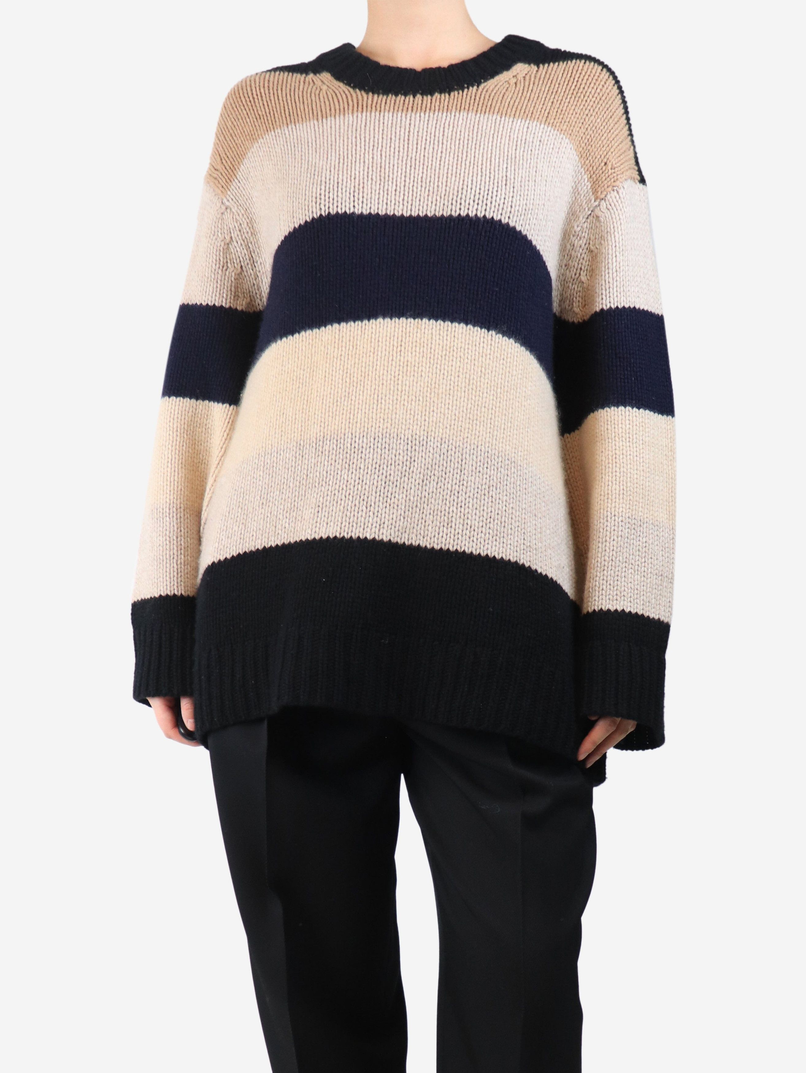 Other Neutral and black cashmere overd jumper - XS Size XS / US 0-2 / IT 36-38 - 2 Thumbnail