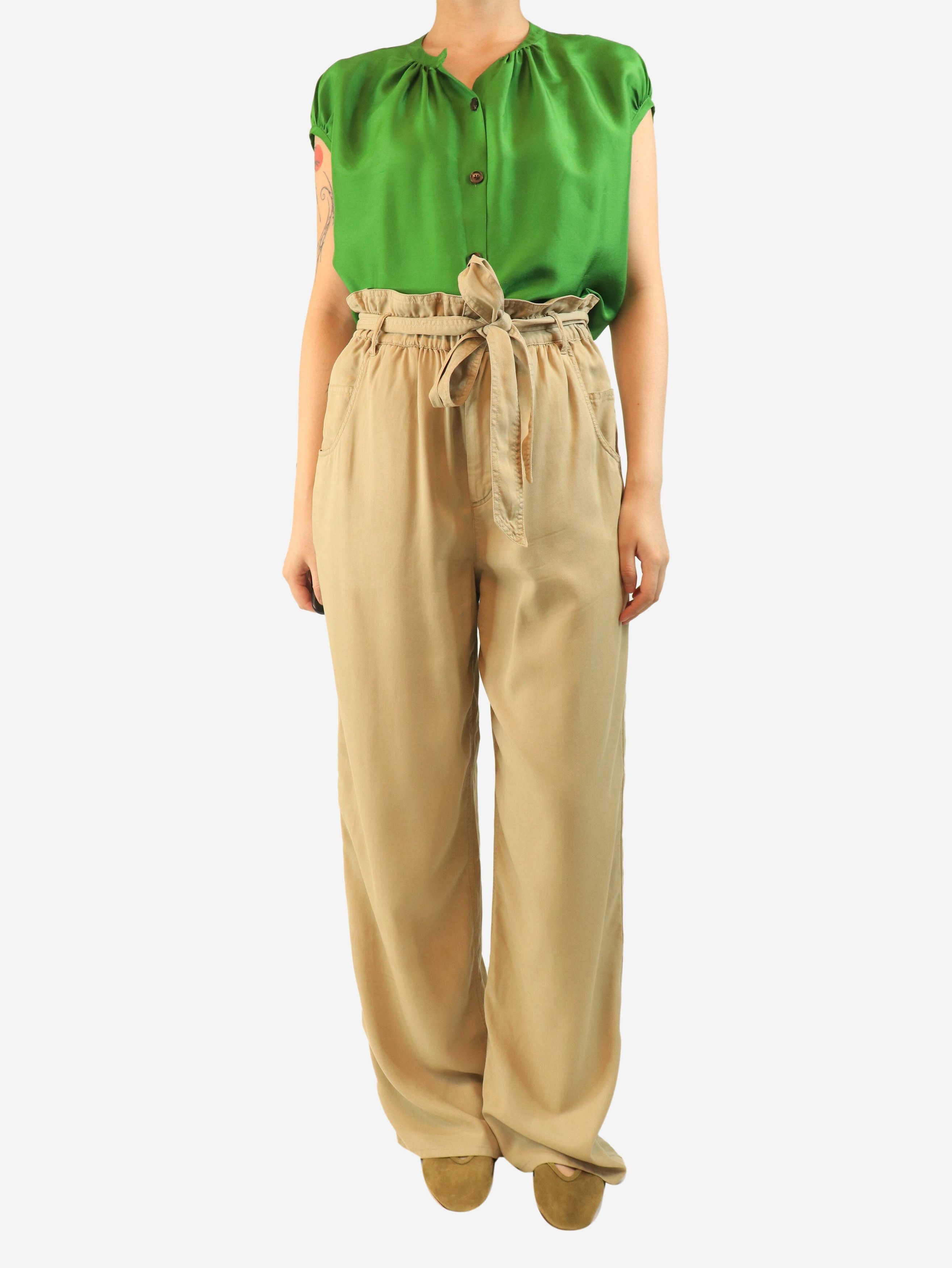 Other Light khaki Priana belted trousers - UK 10 Size 28" / US 6 / IT 42 - 3 Thumbnail