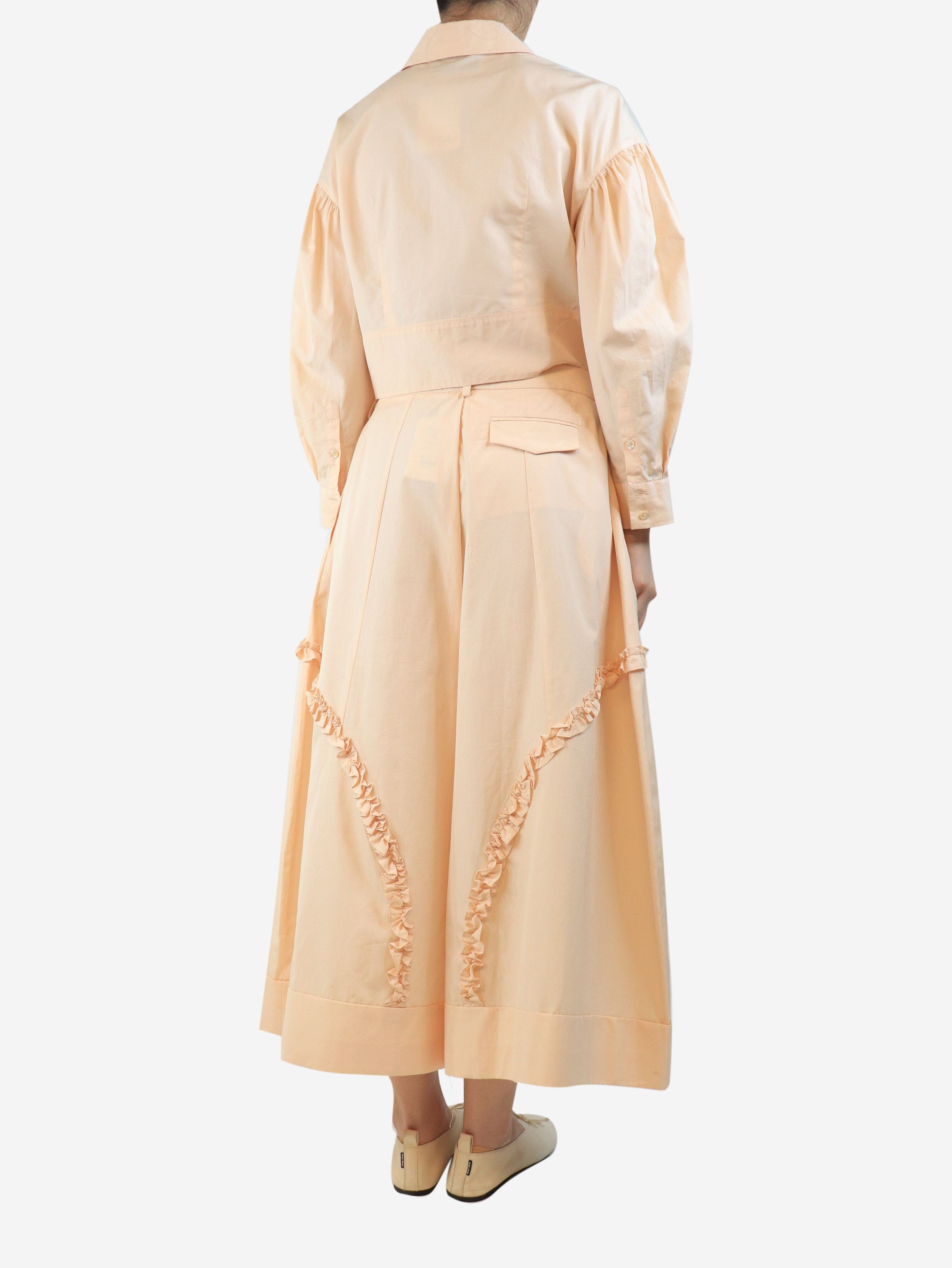 Other Peach pointy-collar shirt and frill trouser set - UK 10 Size M / US 6-8 / IT 42-44 - 3 Thumbnail