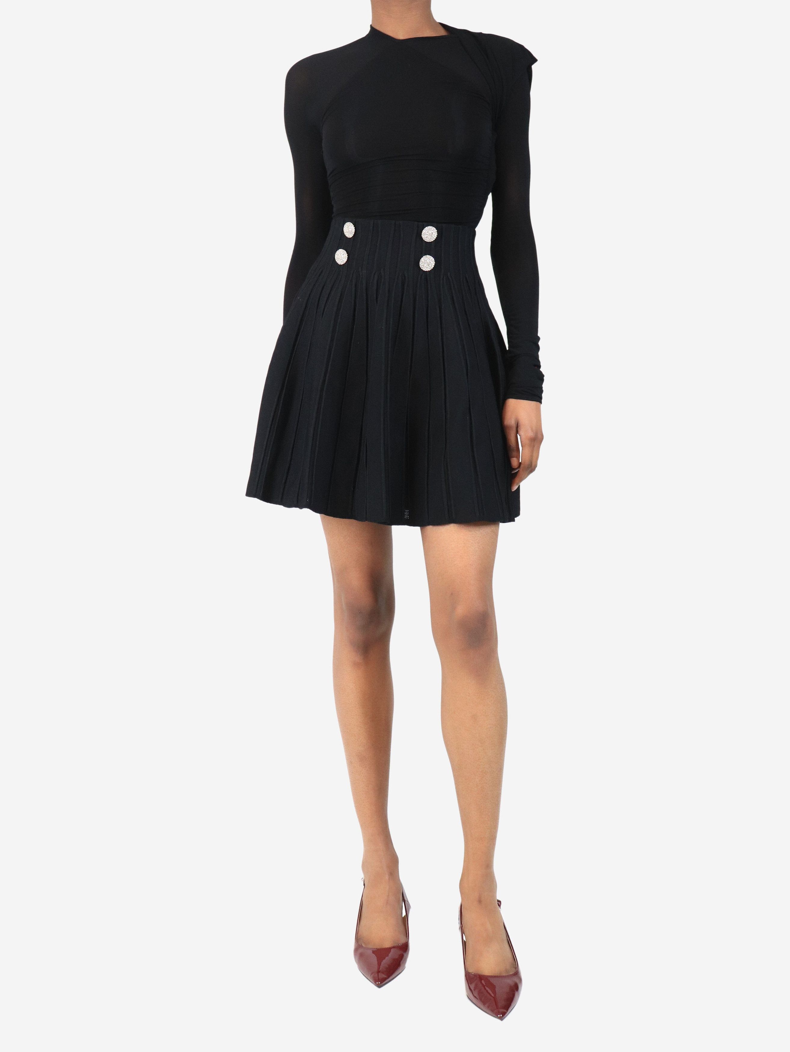 Other Black embellished skater skirt - UK 6 Size 26" / US 2 / IT 38 - 3 Thumbnail