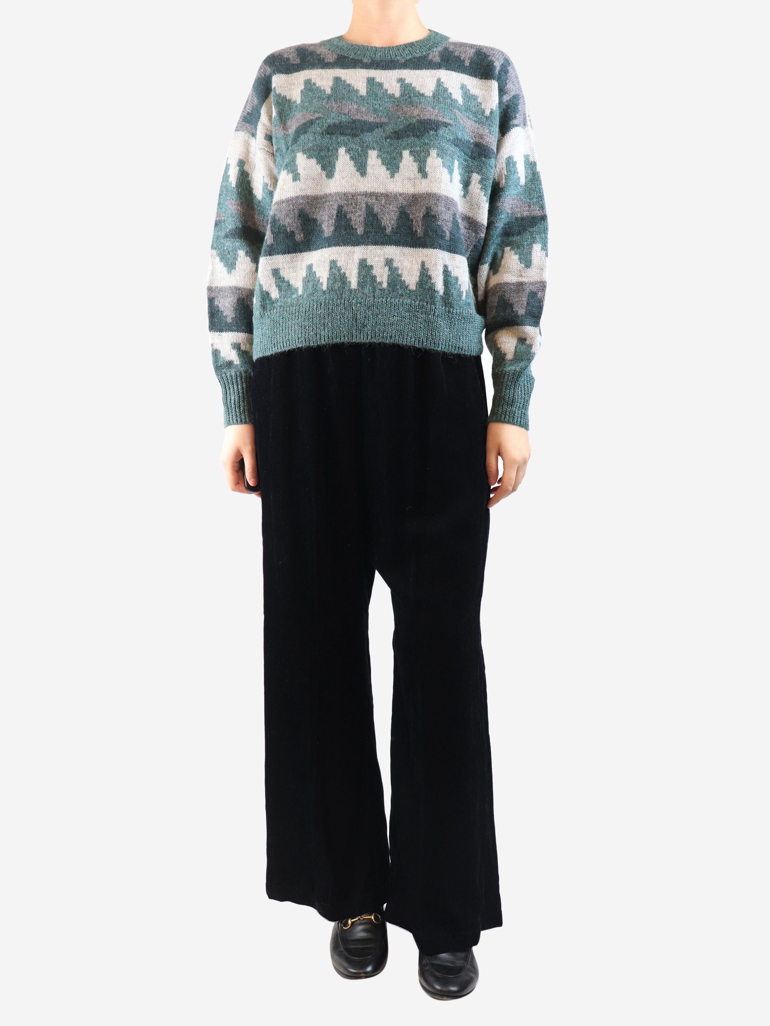 Other Navy elasticated corduroy trousers - UK 14 Size 32" / US 10 / IT 46 - 3 Thumbnail