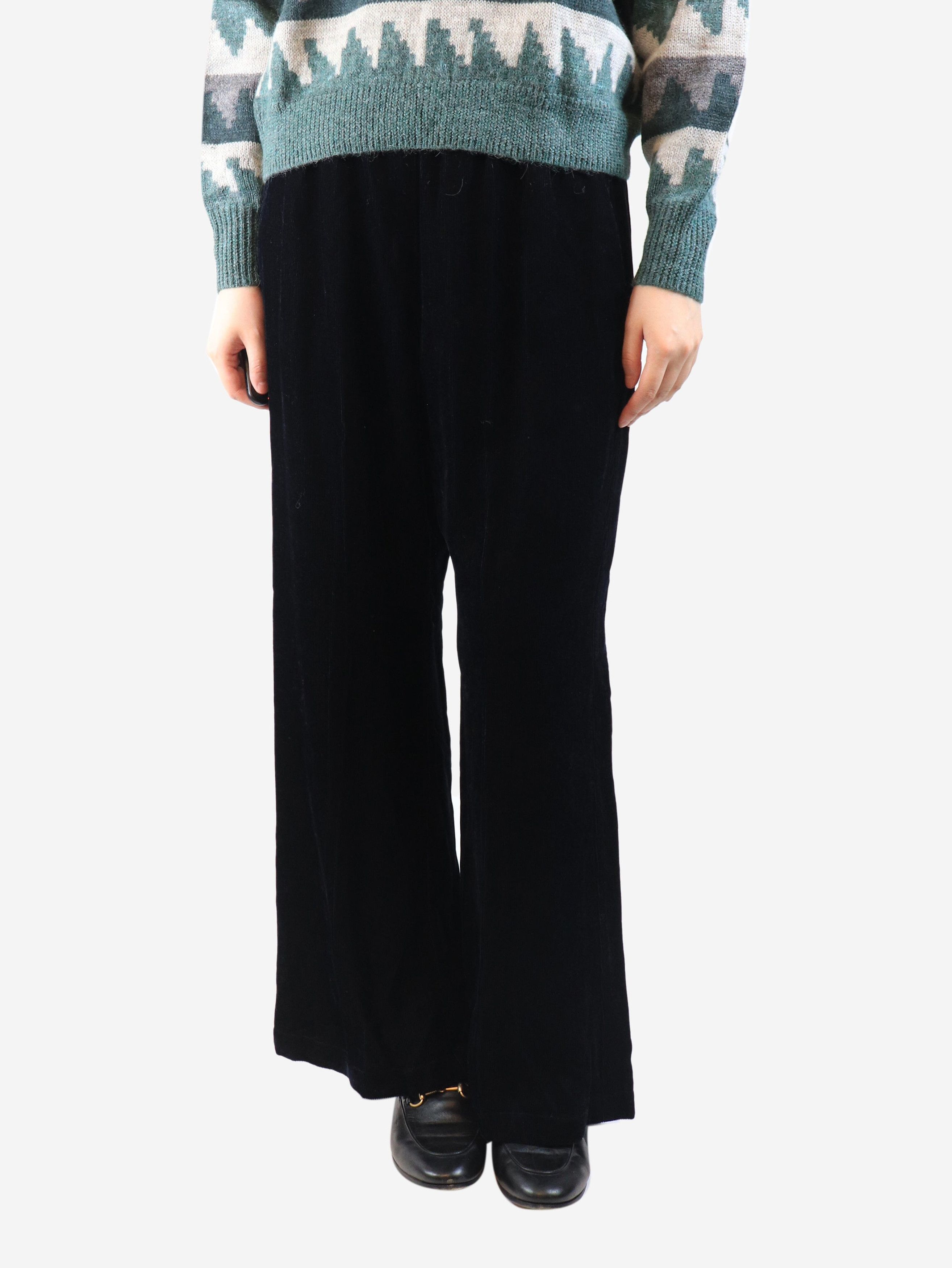 Other Navy elasticated corduroy trousers - UK 14 Size 32" / US 10 / IT 46 - 2 Thumbnail