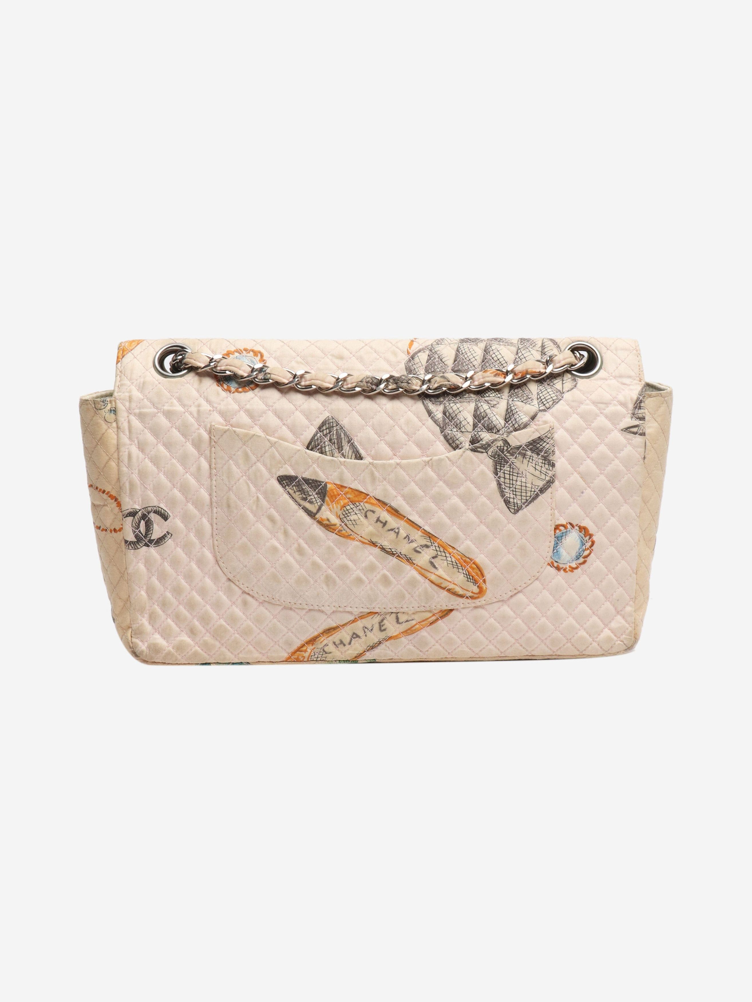 Chanel Neutral vintage 1996 canvas Classic Single Flap bag Size ONE SIZE - 3 Thumbnail