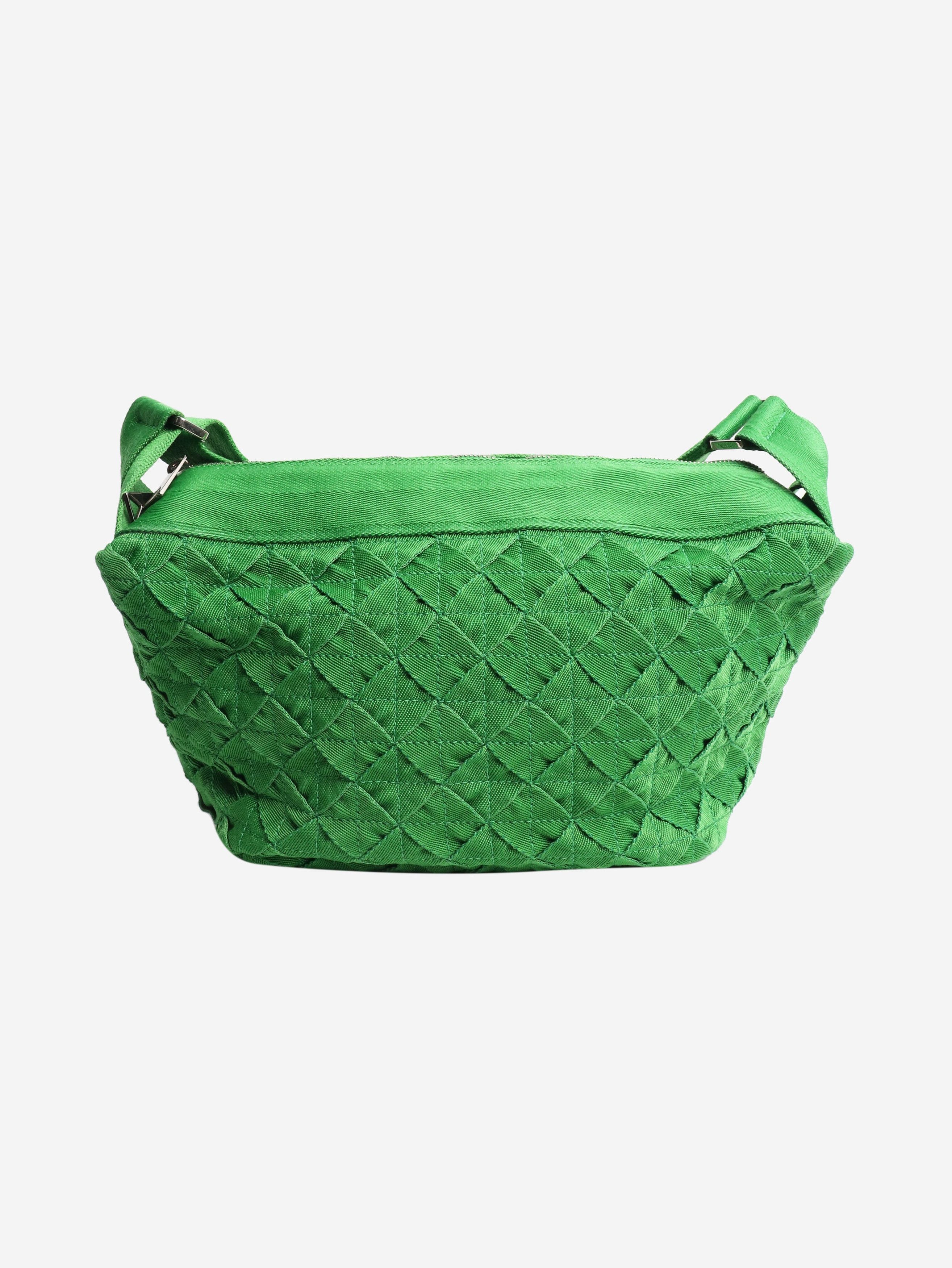 Bottega Veneta Green woven shoulder bag Size ONE SIZE - 2 Thumbnail
