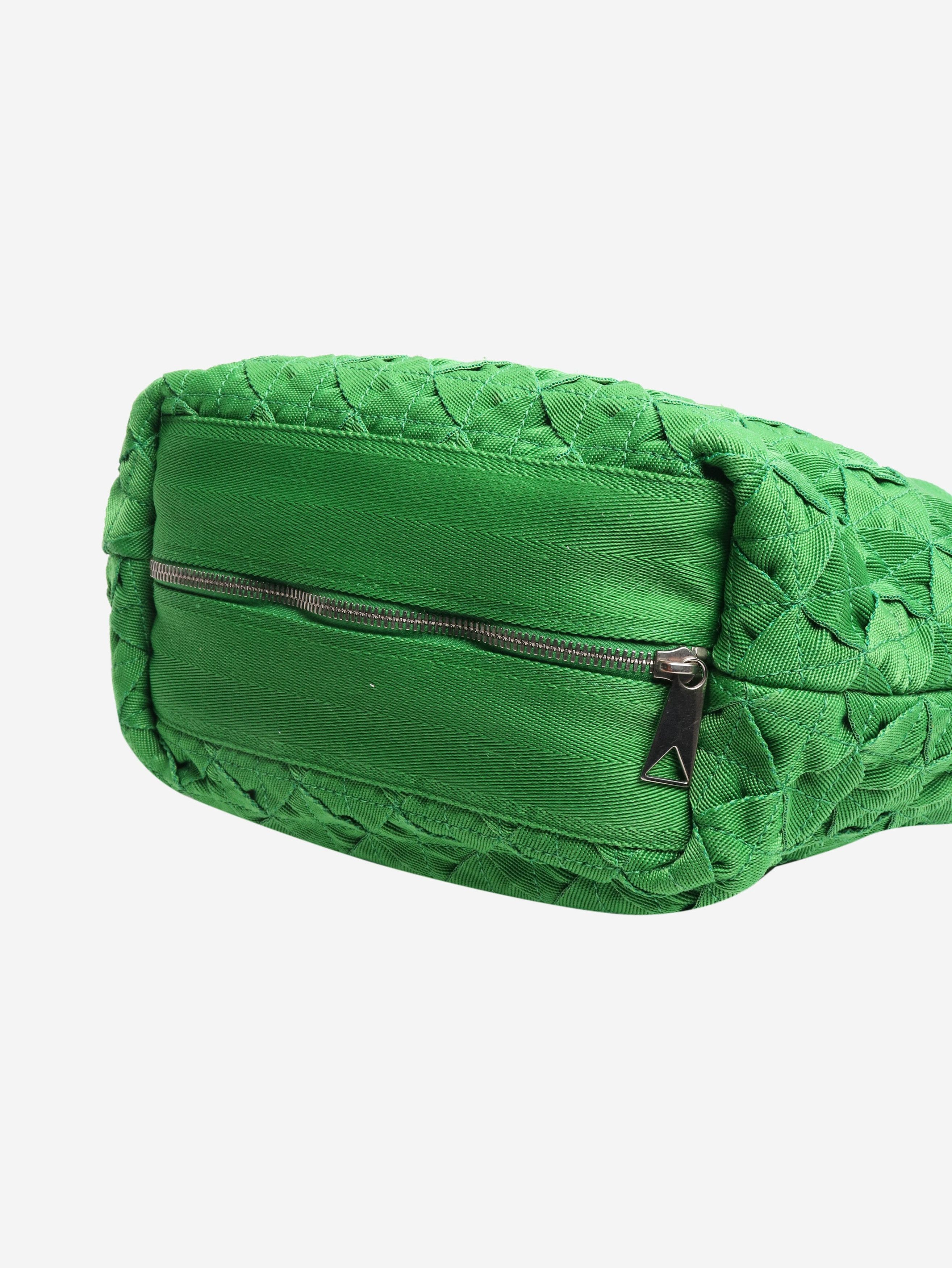 Bottega Veneta Green woven shoulder bag Size ONE SIZE - 3 Thumbnail