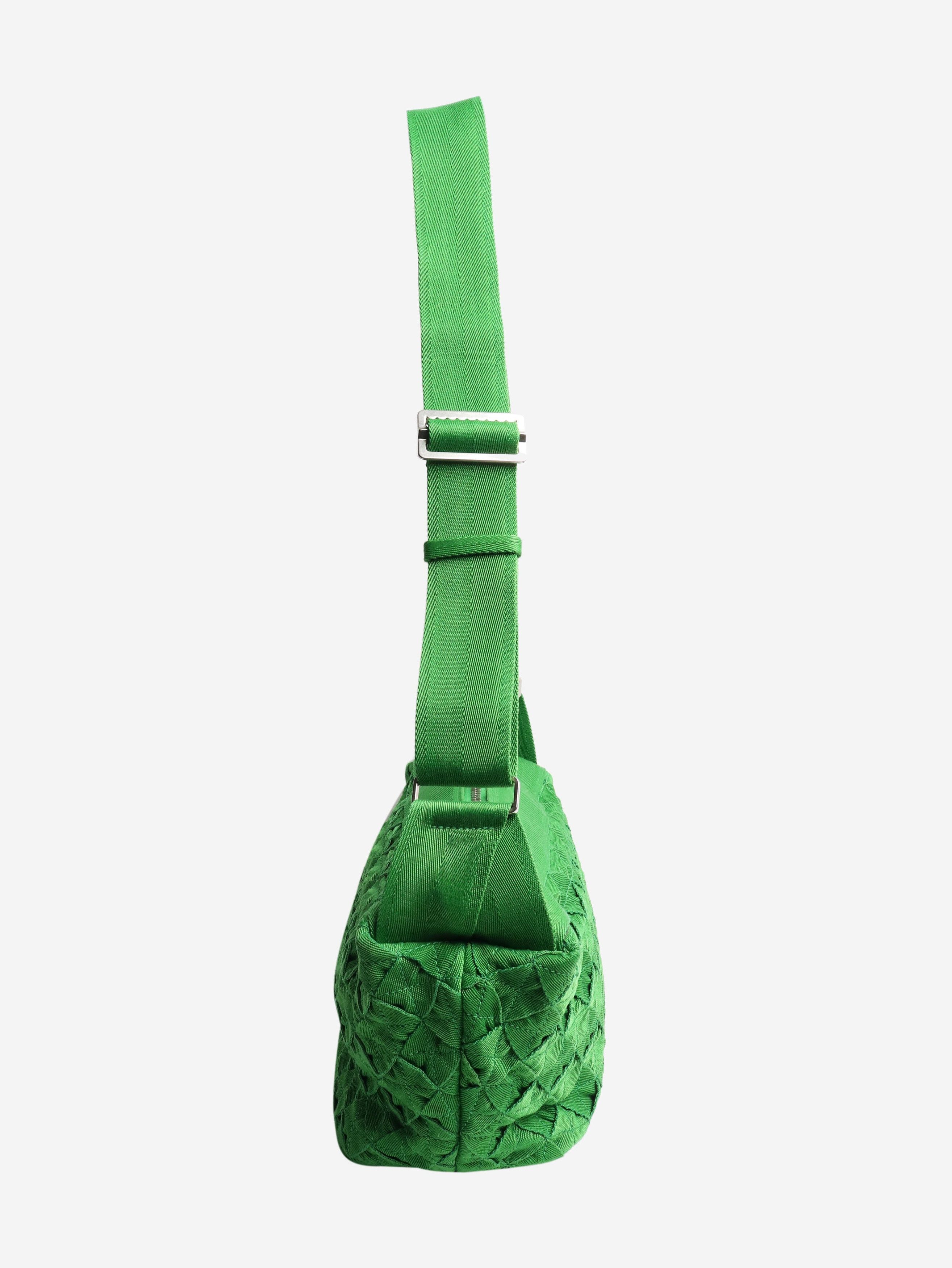 Bottega Veneta Green woven shoulder bag Size ONE SIZE - 4 Thumbnail