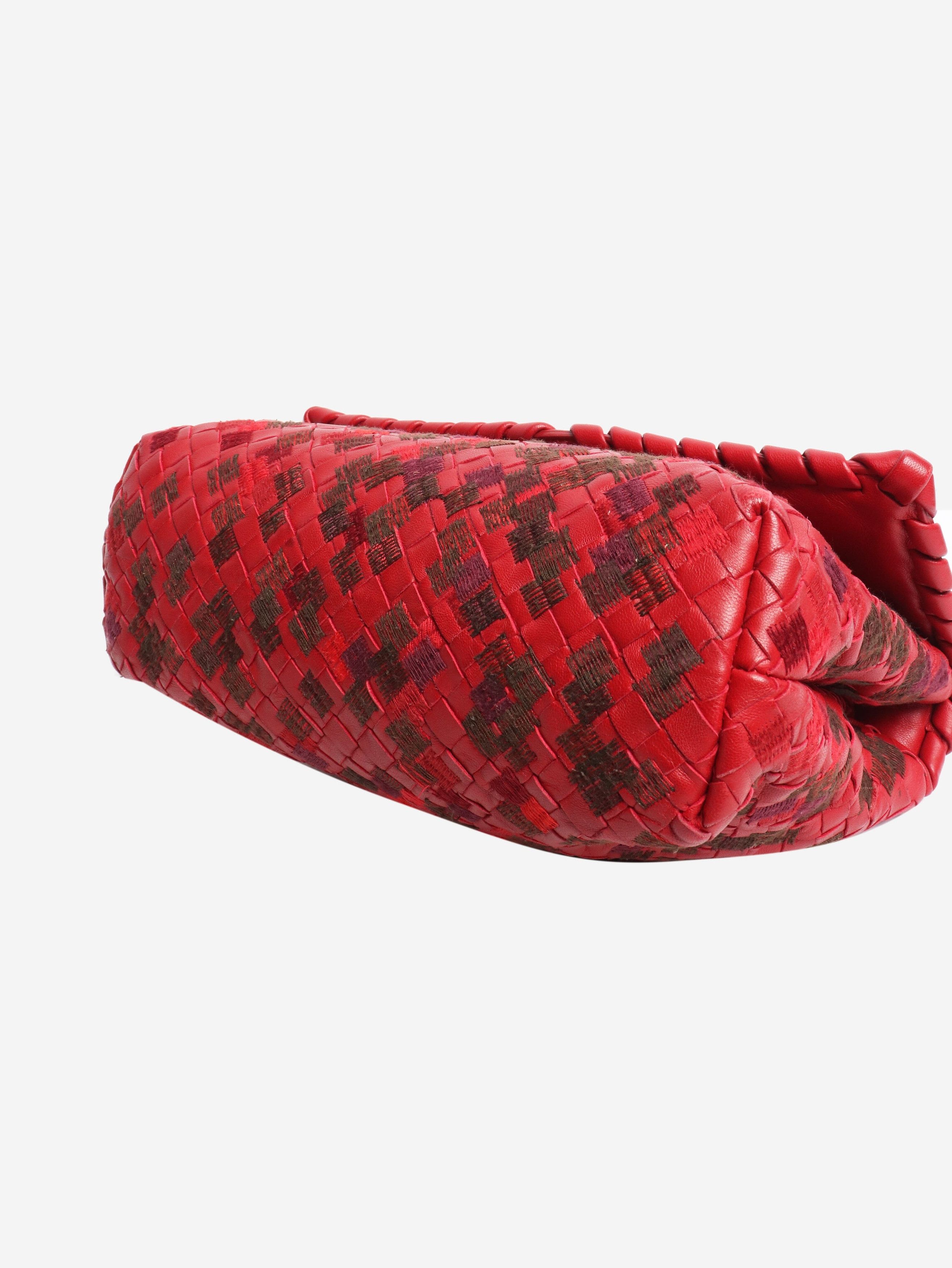 Bottega Veneta Red Intrecciato leather shoulder bag Size ONE SIZE - 5 Thumbnail