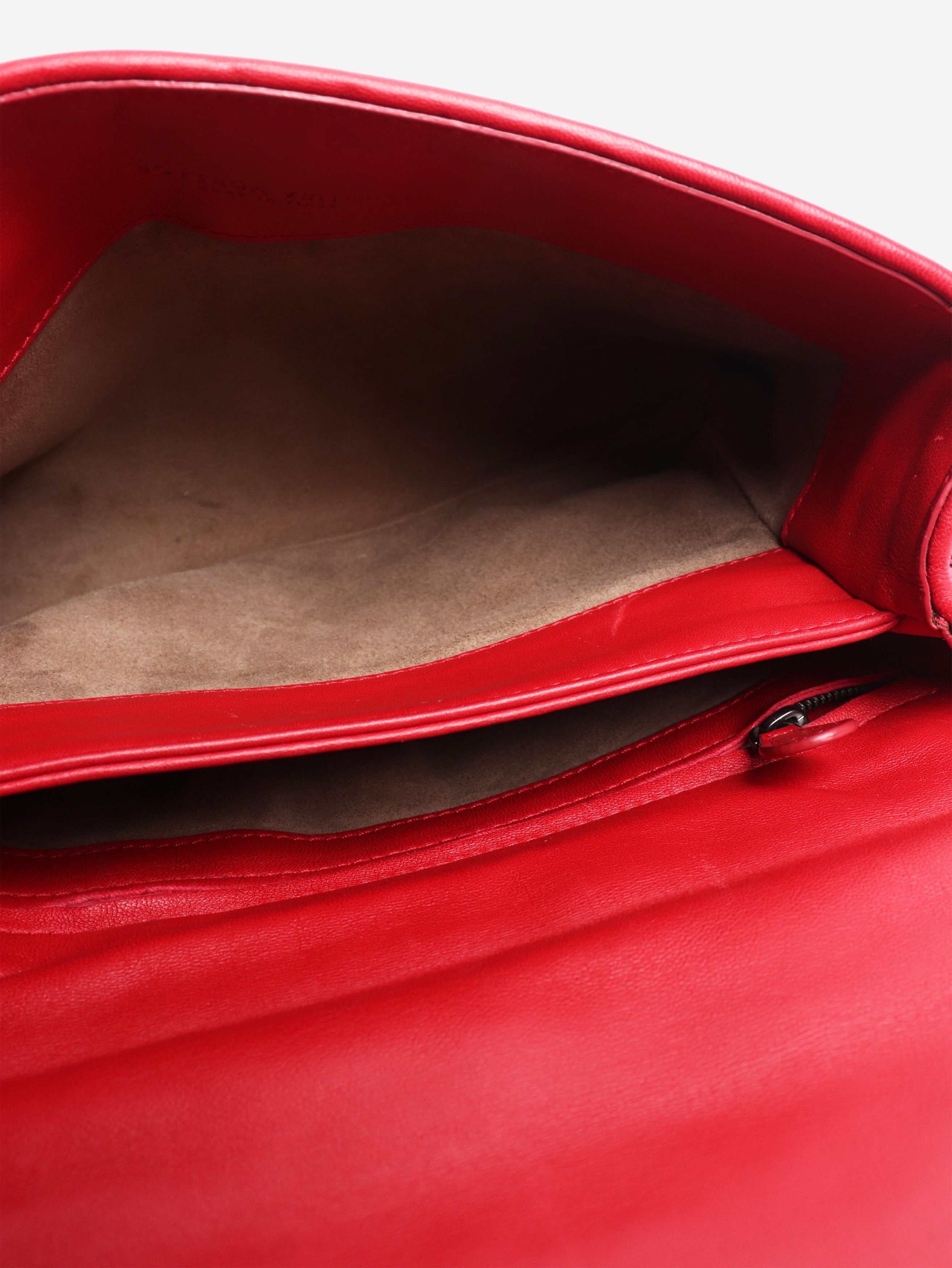 Bottega Veneta Red Intrecciato leather shoulder bag Size ONE SIZE - 7 Thumbnail