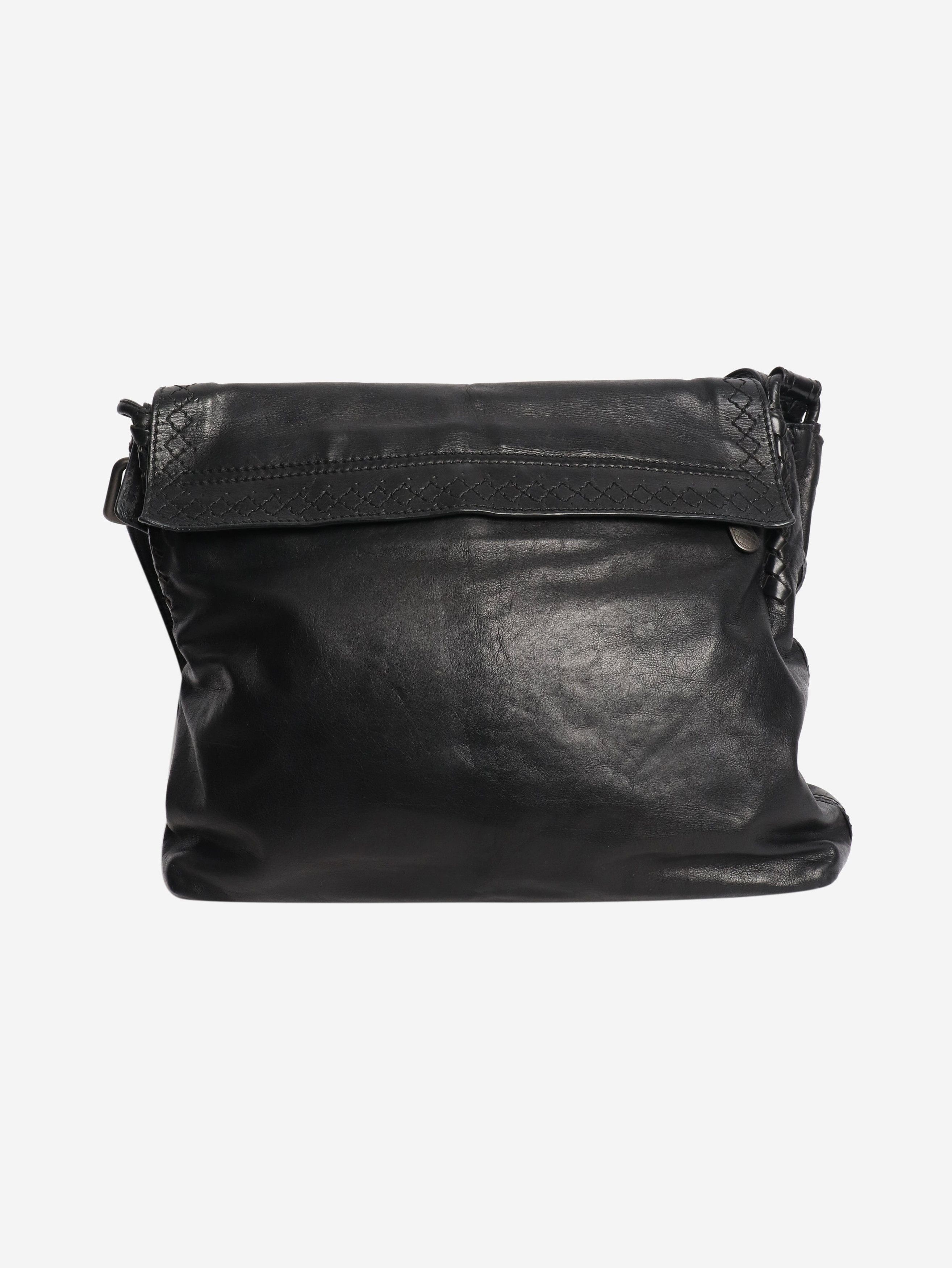 Bottega Veneta Black leather Messenger bag Size ONE SIZE - 3 Thumbnail
