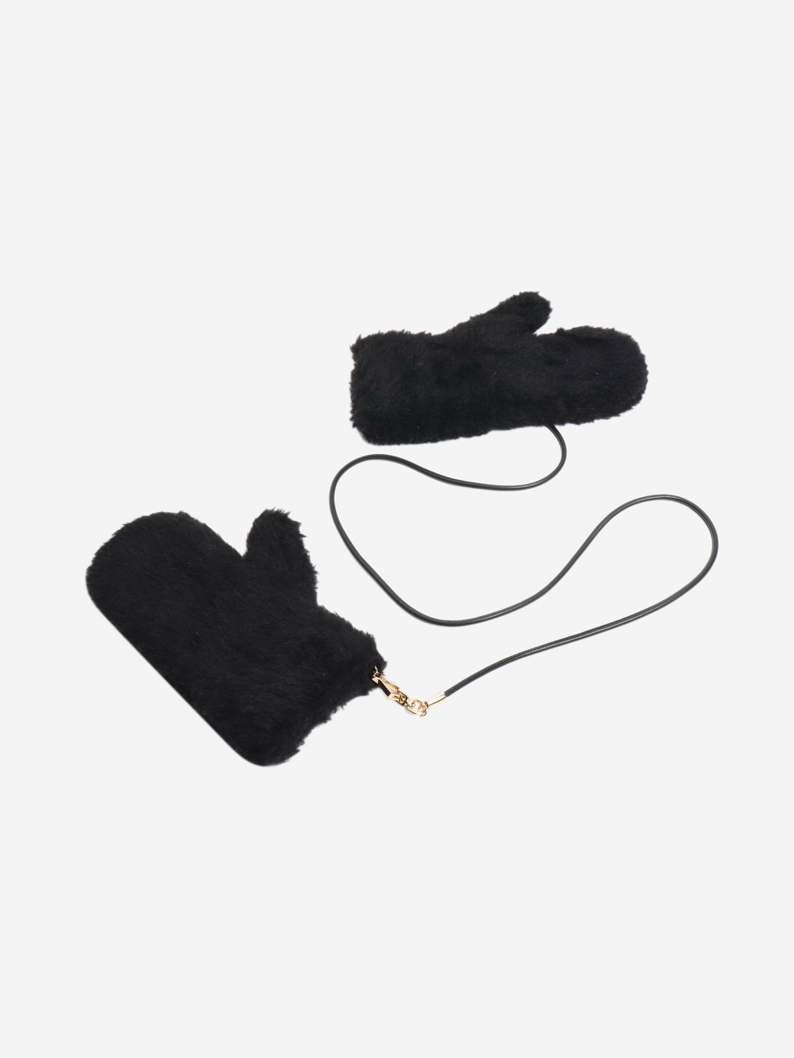 Other Black teddy mittens - M Size ONE SIZE - 3 Thumbnail