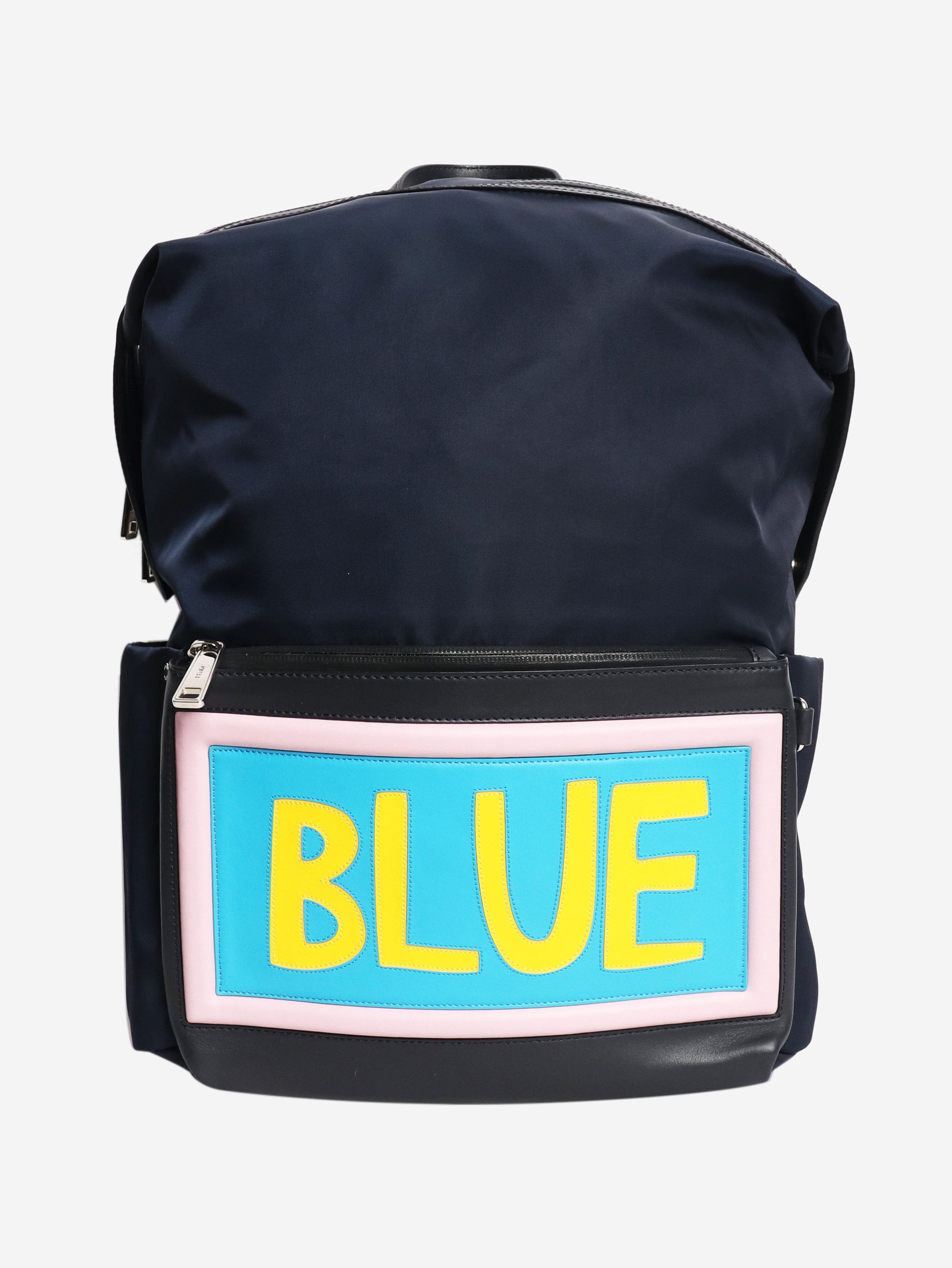 Fendi Navy nylon backpack Size ONE SIZE - 2 Thumbnail