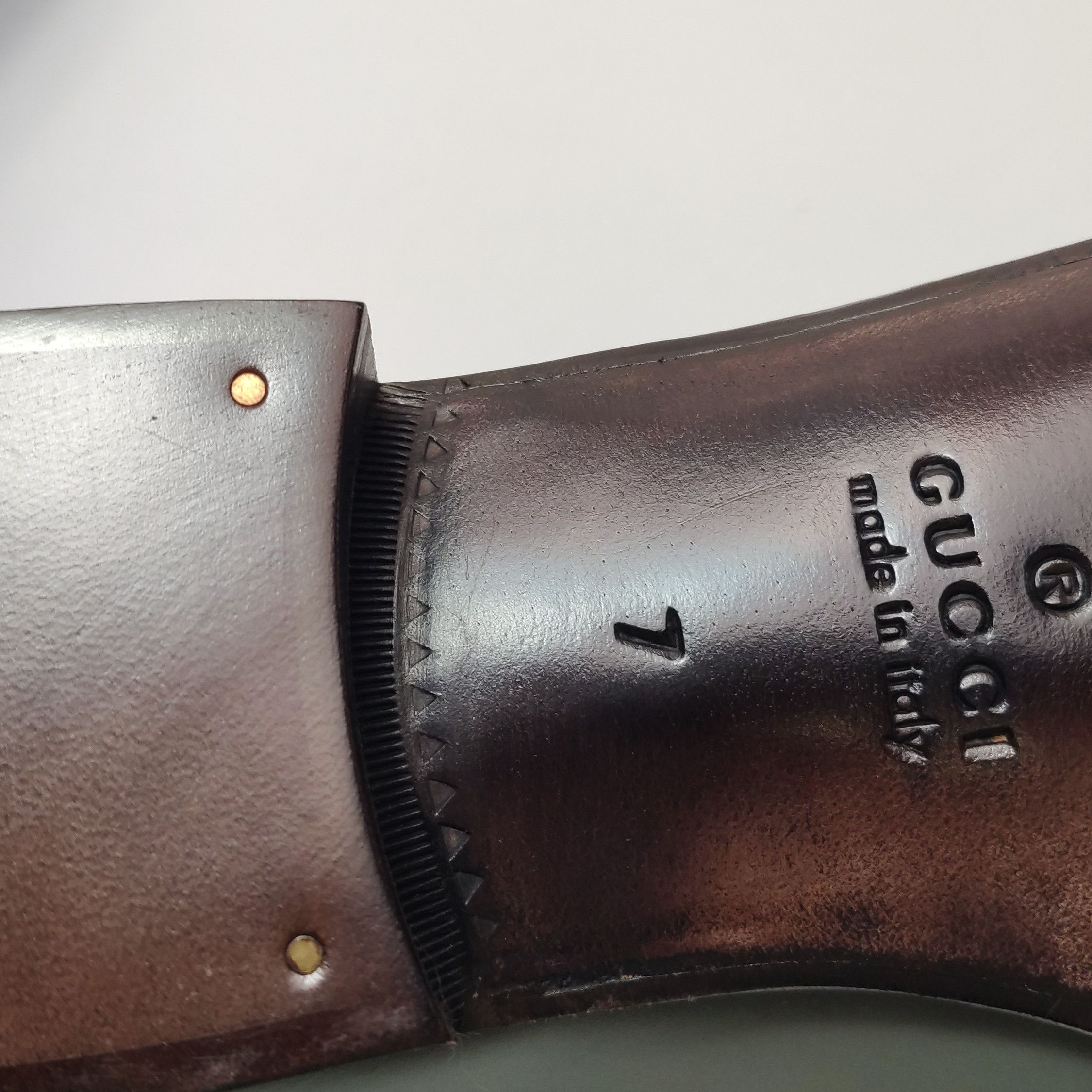 Gucci Gucci Men 8 Leather Size US 8 / EU 41 - 10 Thumbnail