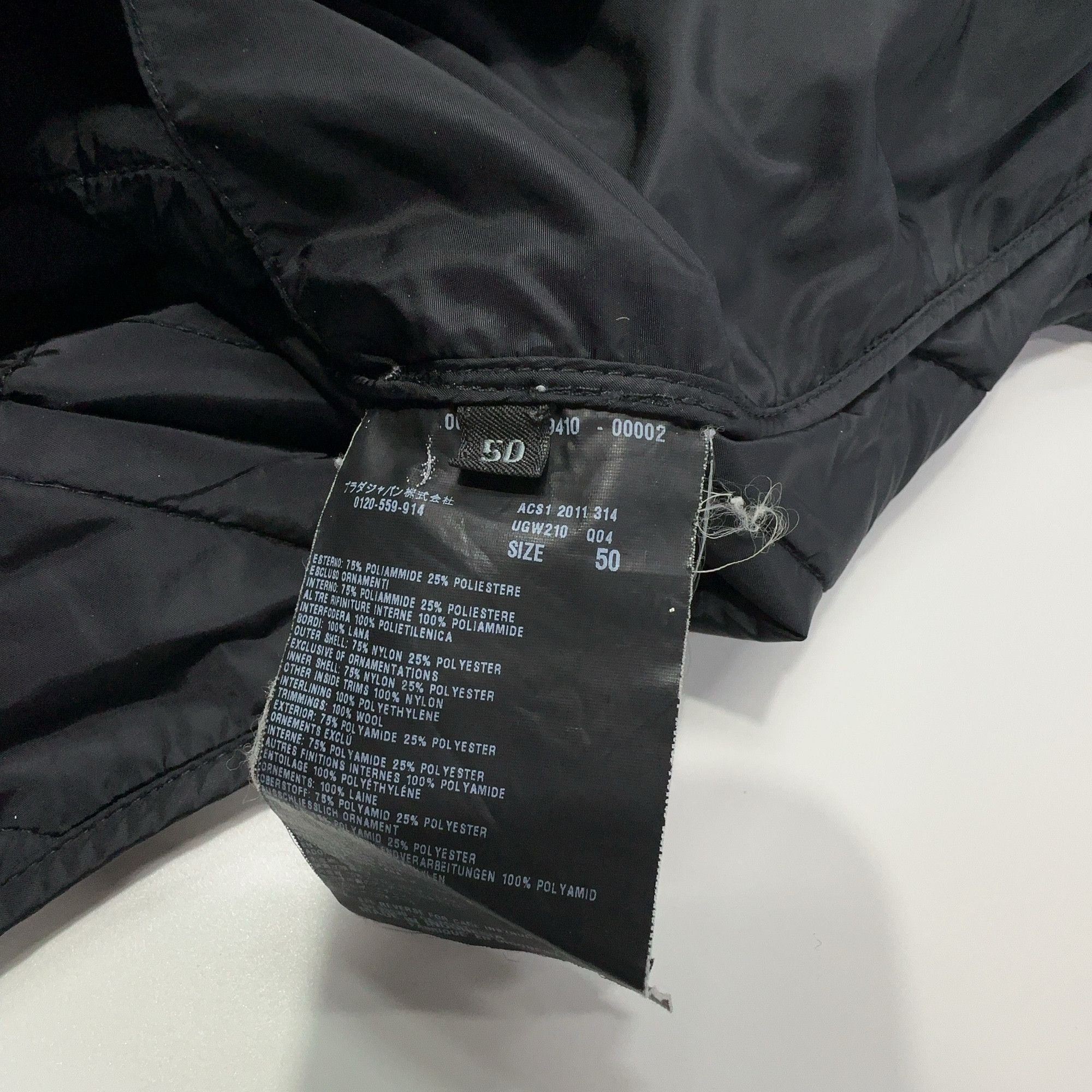 Prada Prada Quilted Zip-Up Jacket Size 50 Size US M / EU 48-50 / 2 - 8 Thumbnail