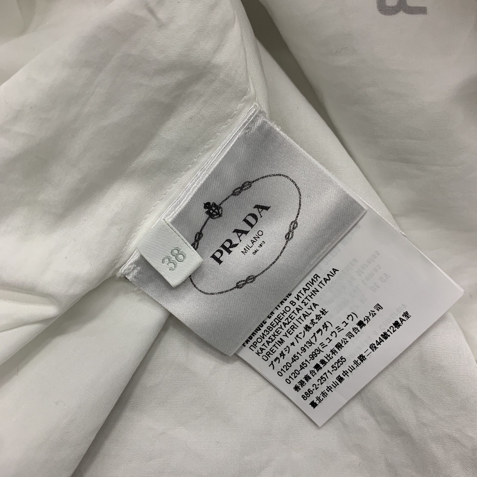 Prada Prada Signaux Graphic Shirt Dress Size 38 Size XS / US 0-2 / IT 36-38 - 2 Thumbnail