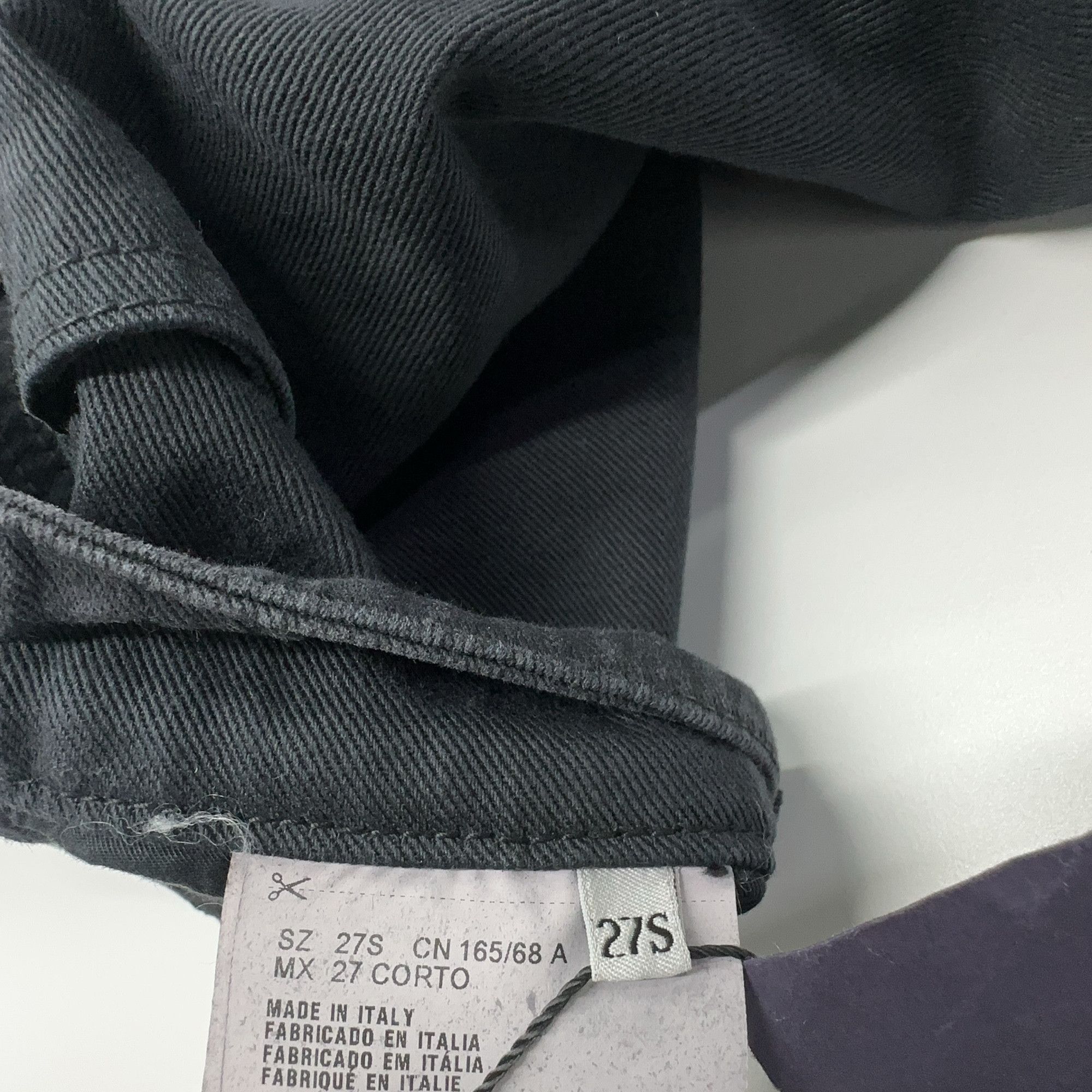 Prada Prada Zip Detail Denim Pants Black Size 27 Size US 27 - 4 Thumbnail